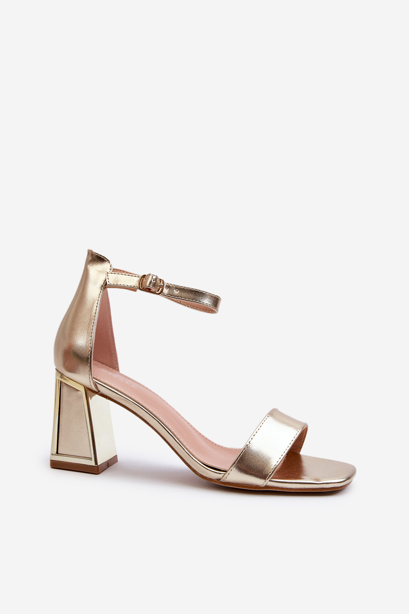 Pholia high-heeled gold sandals