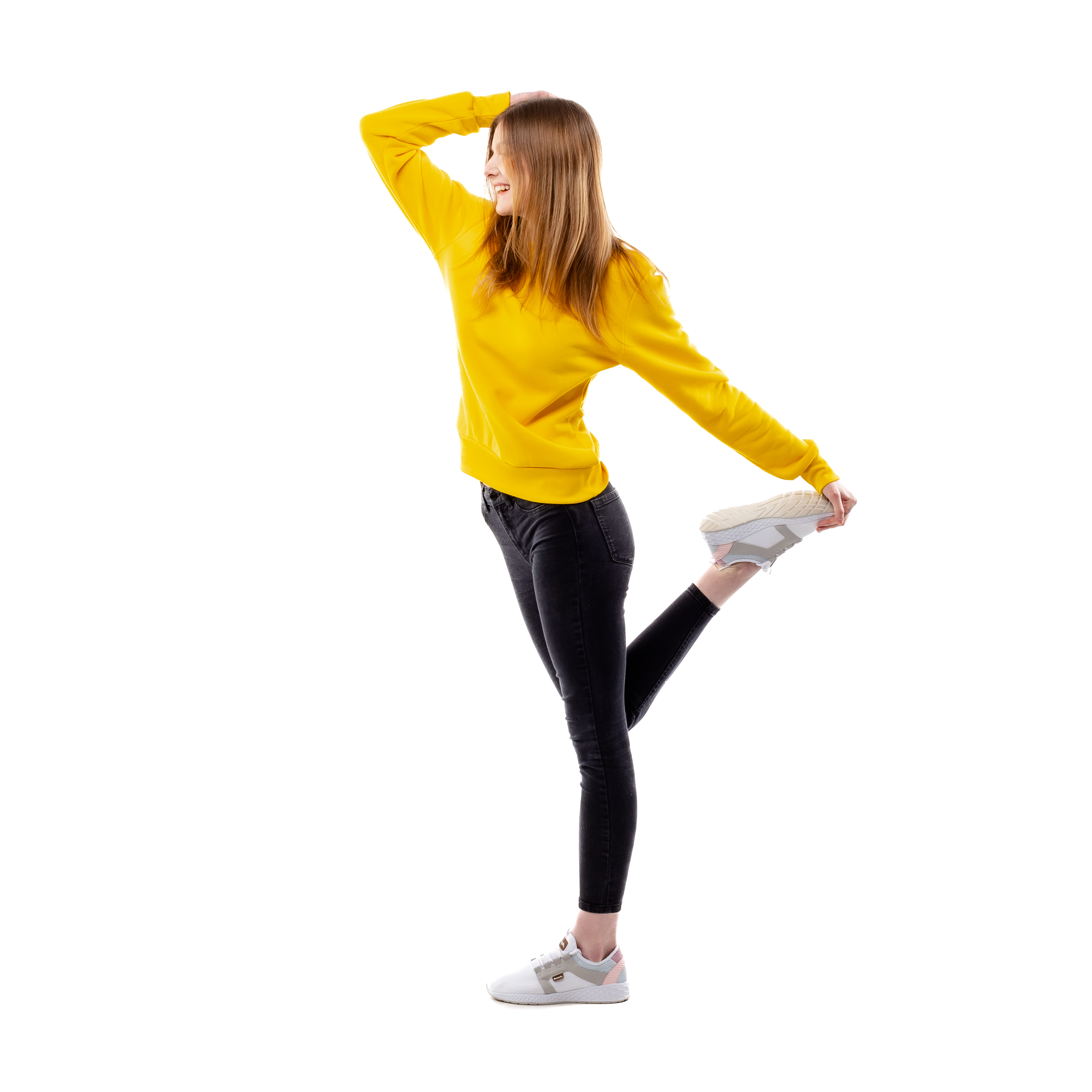 Women&#039;s sweatshirt GLANO - yellow