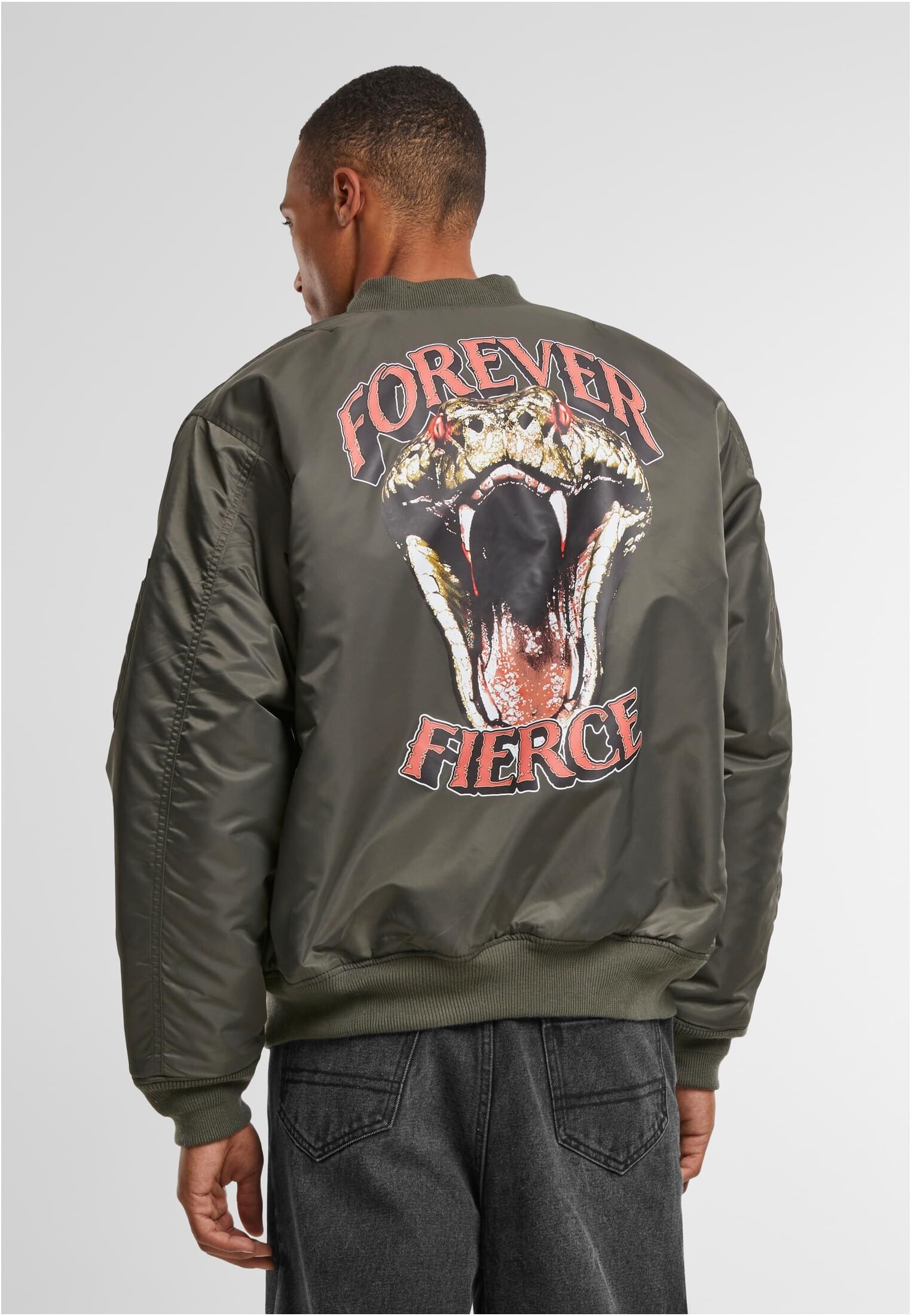 Men&#039;s bomber jacket Forever Fierce MA1 olive