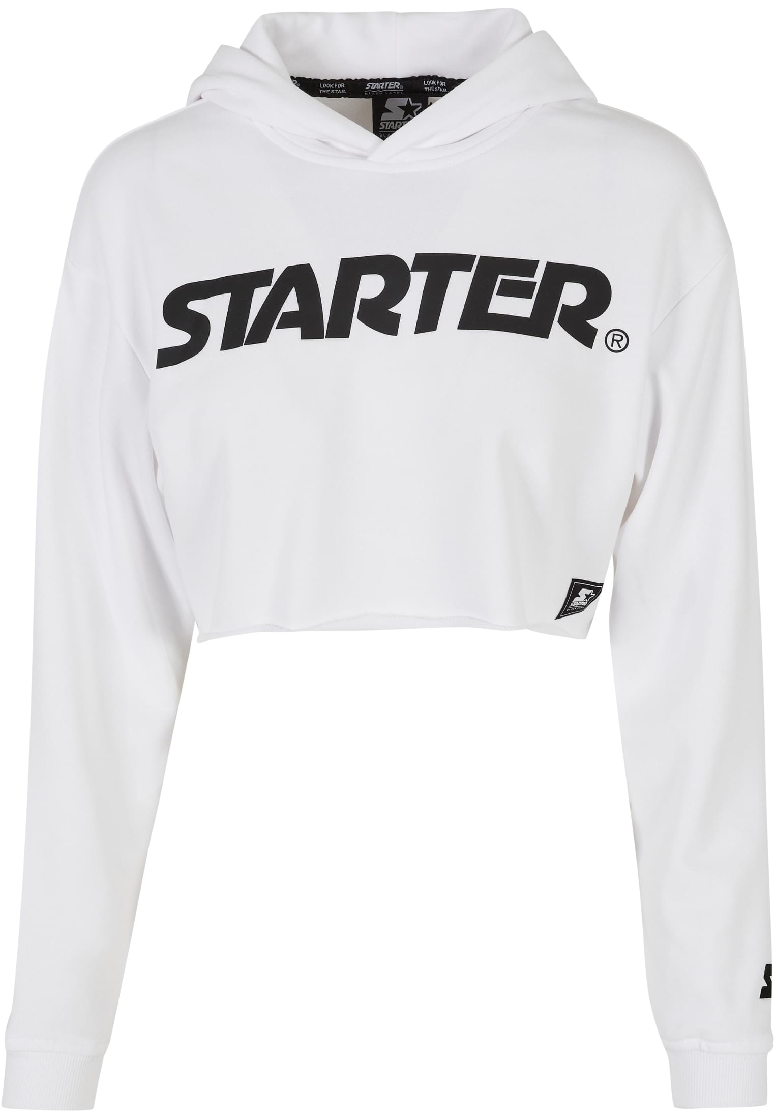 Ladies Starter Cropped Hoody Bílá