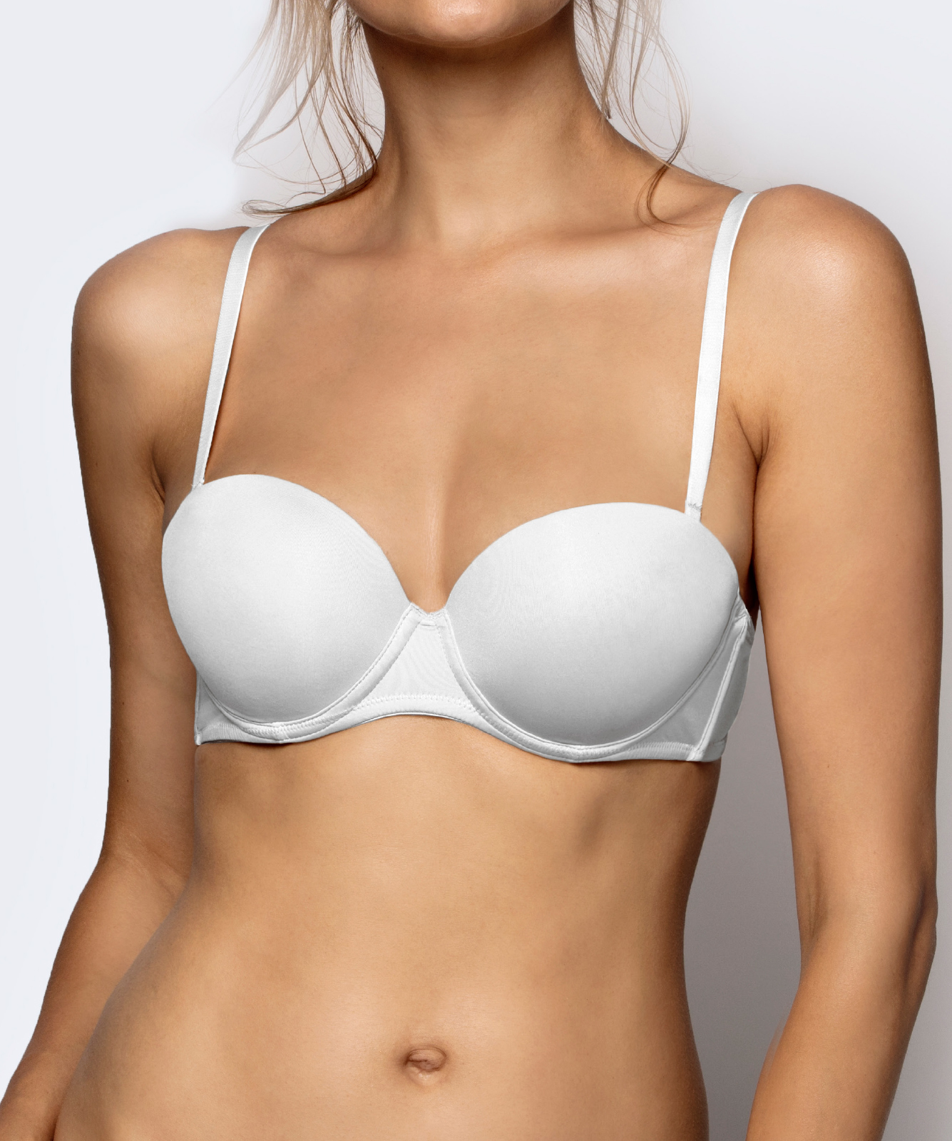 Women's bra Balconette ATLANTIC Basic - white