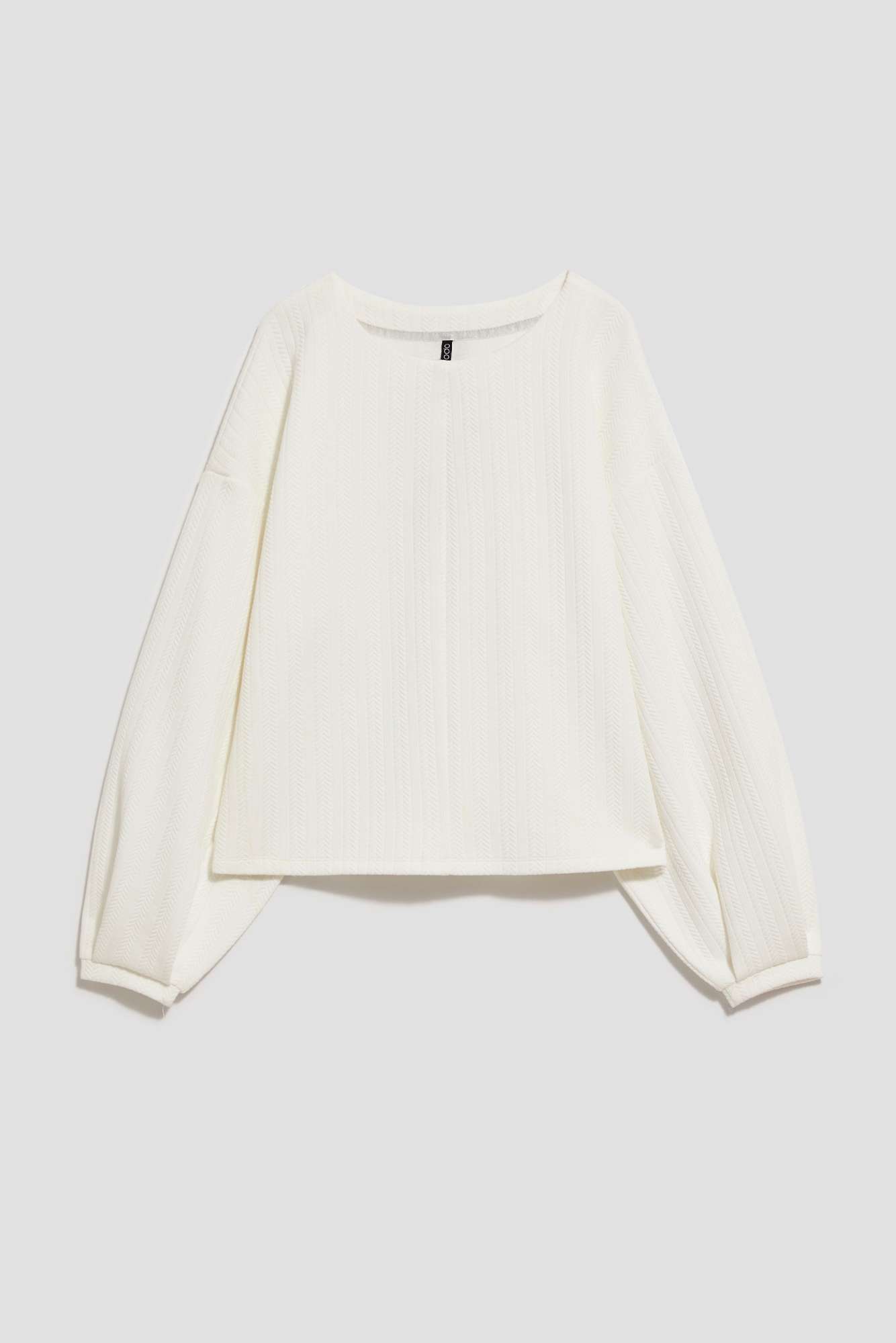 Sweatshirt with fluffy sleeves