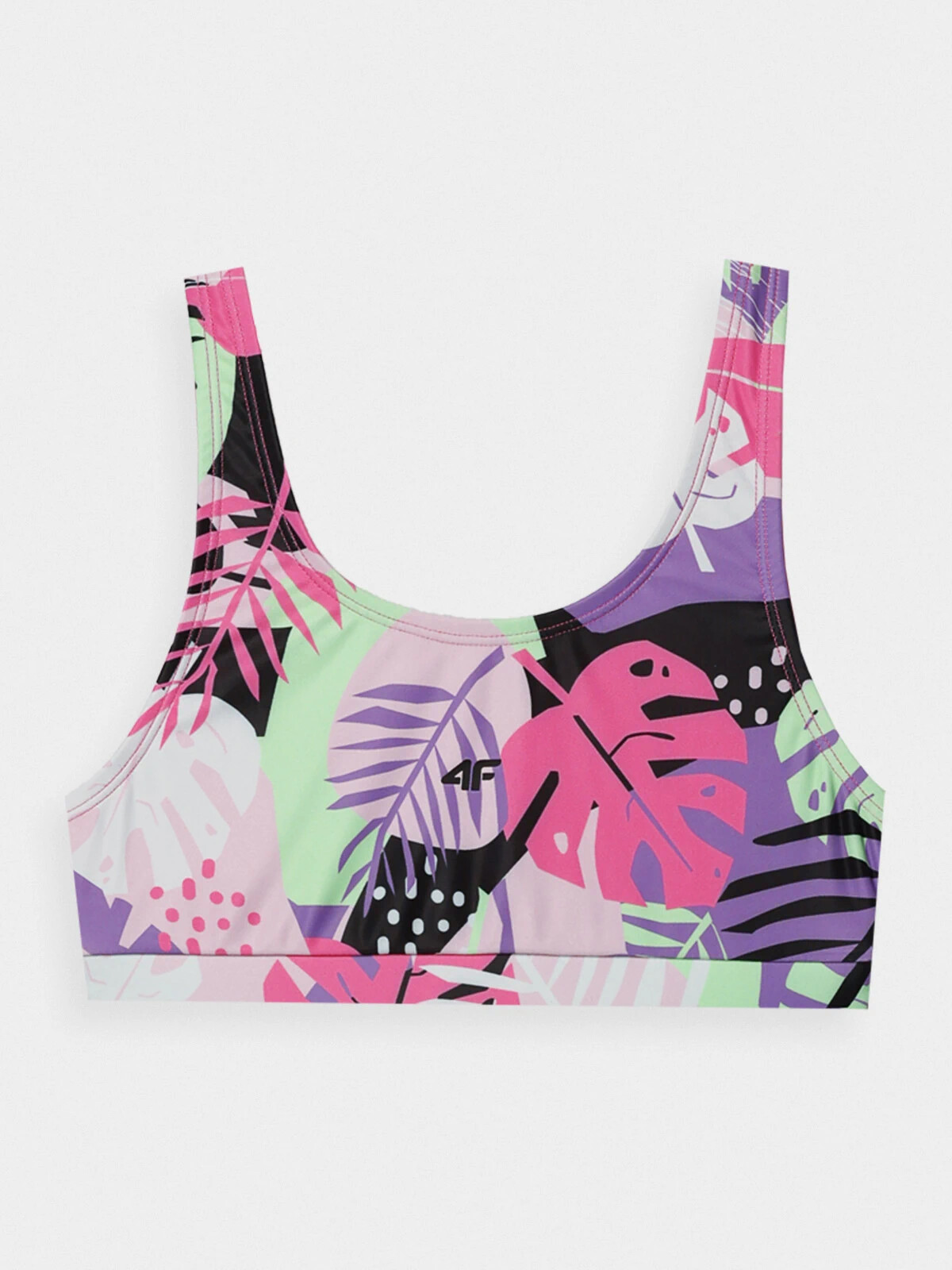 Girls' three-piece swimsuit 4F - multicolored