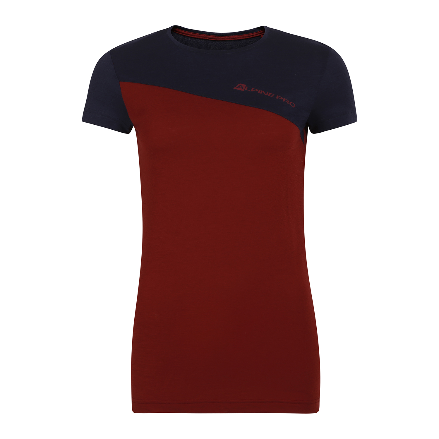 Women's Merino Wool T-shirt ALPINE PRO ERIZA Pomegranate