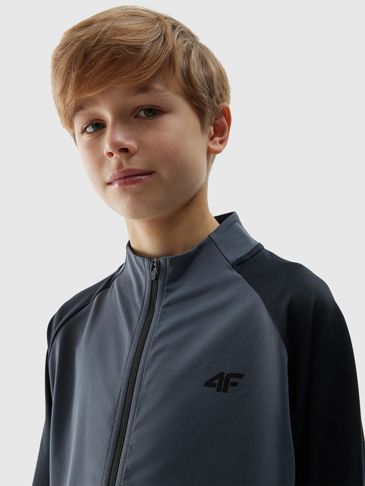 Boys&#039; Sports Sweatshirt 4F - Grey