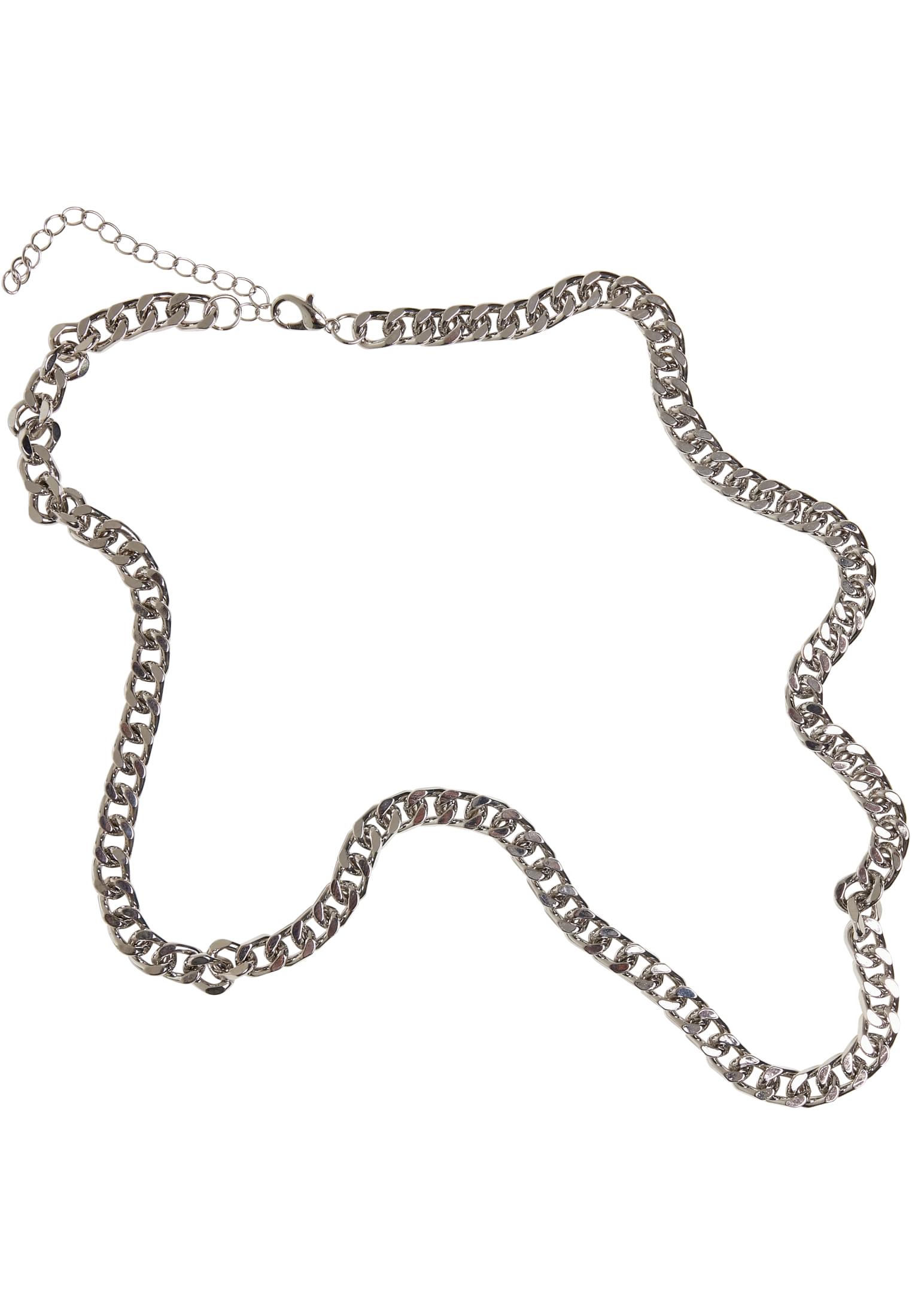 Levně Dlouhý základní řetízkový náhrdelník stříbrný