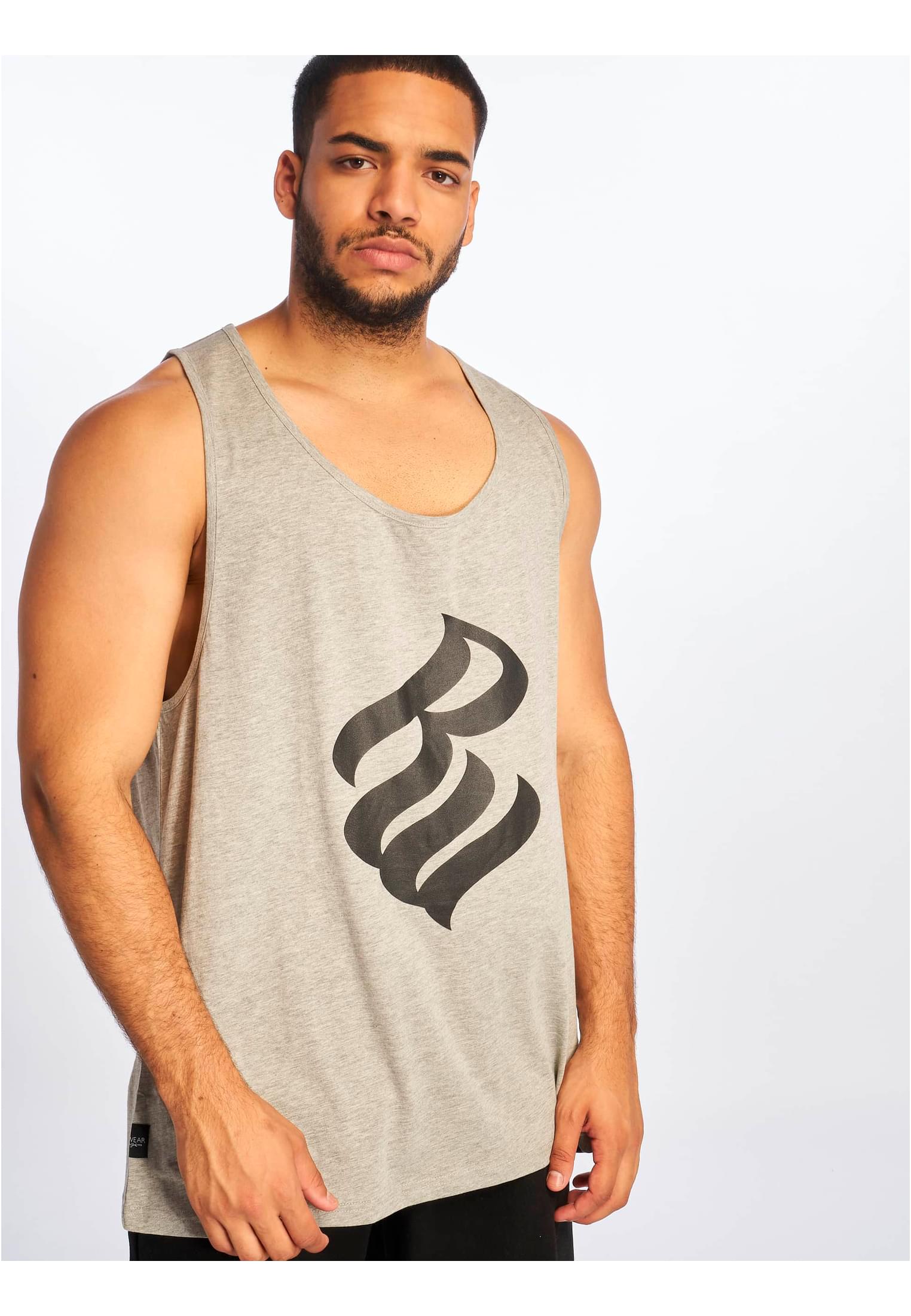 Men's Tank Top Basic Grey/Black