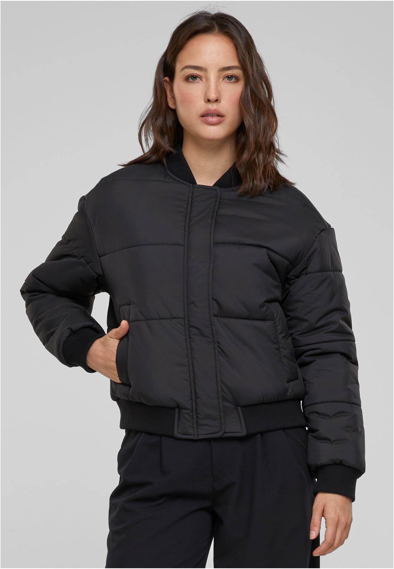 Dámská Bomber Bunda Puffer Blouson černá