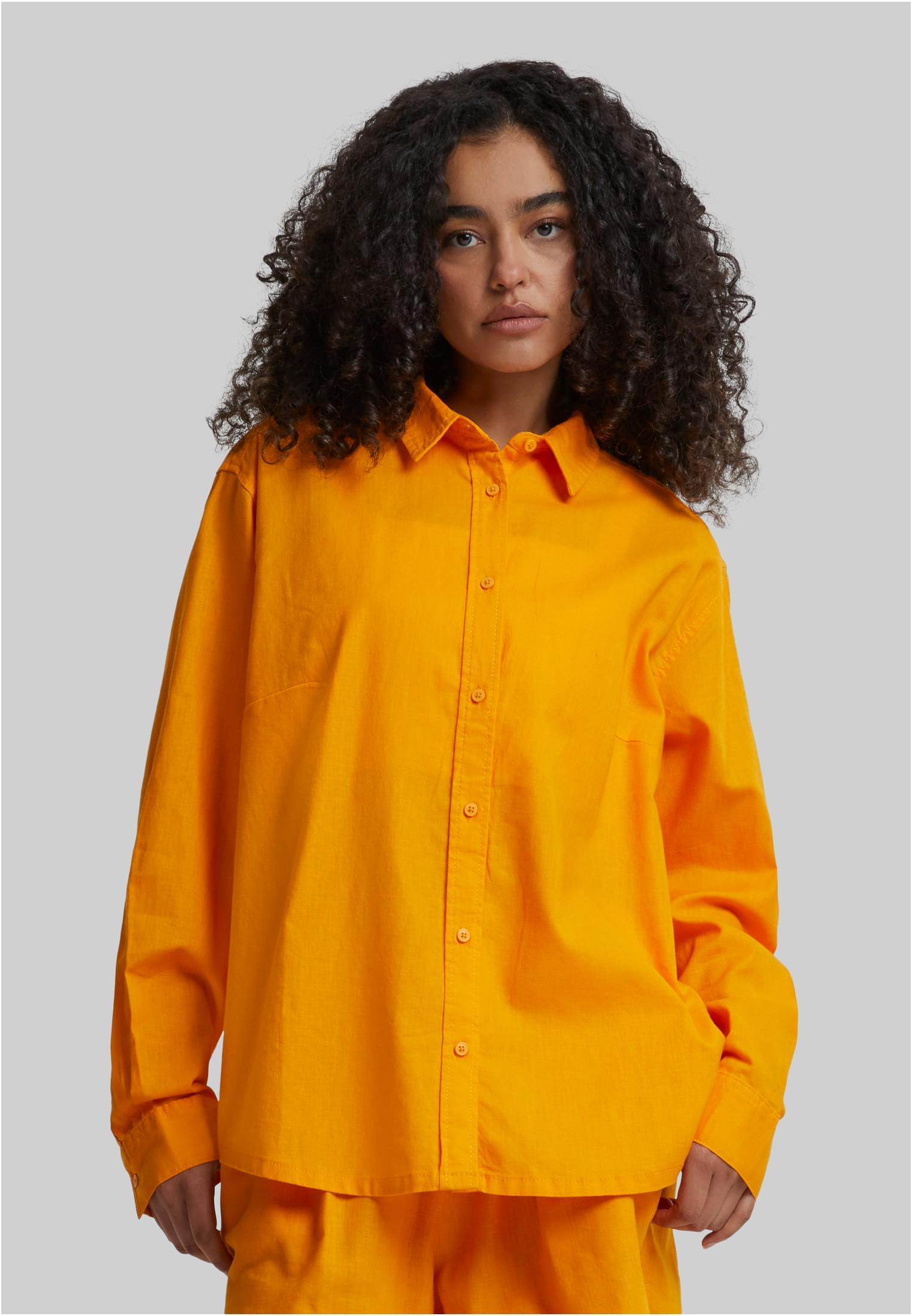 Women's Linen Shirt Oversized Mango