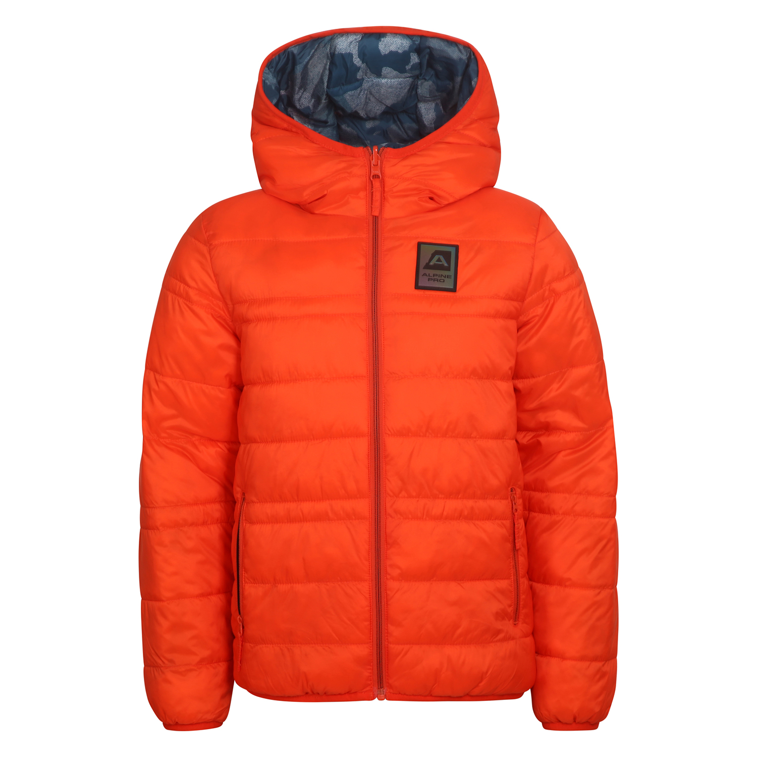 Kids Double-sided Jacket Hi-therm ALPINE PRO MICHRO SPICY ORANGE VARIANT PB