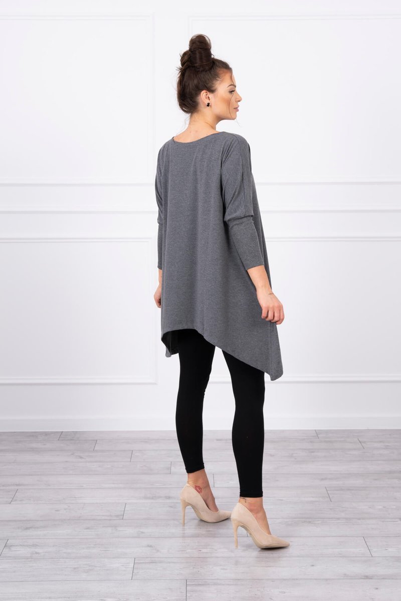 Bluza supradimensionate melanj grafit