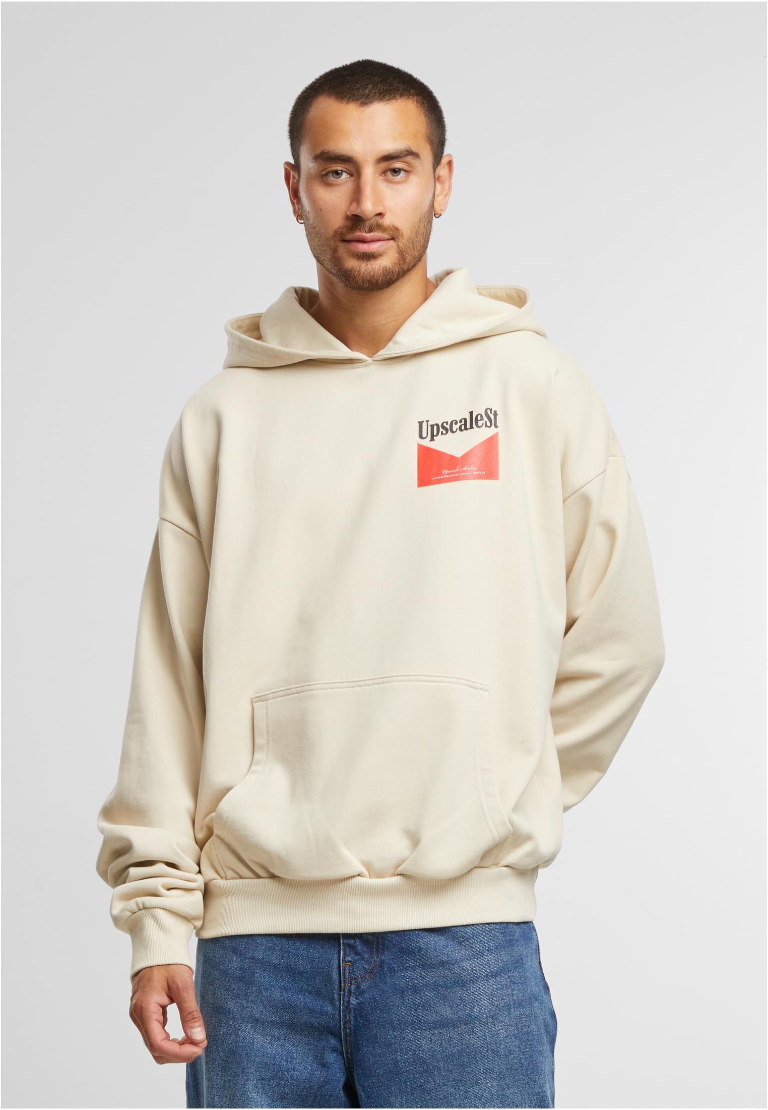 Pánská Mikina S Kapucí Live Bold Oversize Hoody Písková