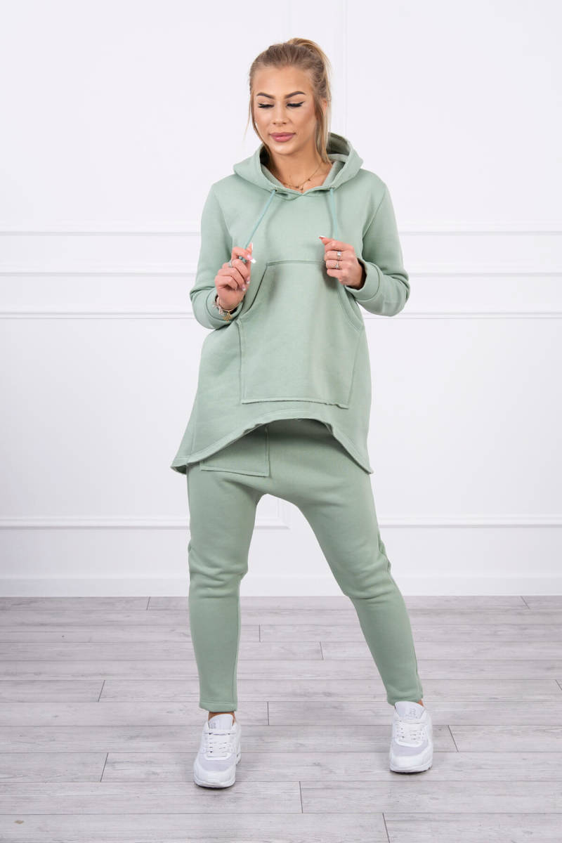 Set With Trousers Baggy Dark Mint