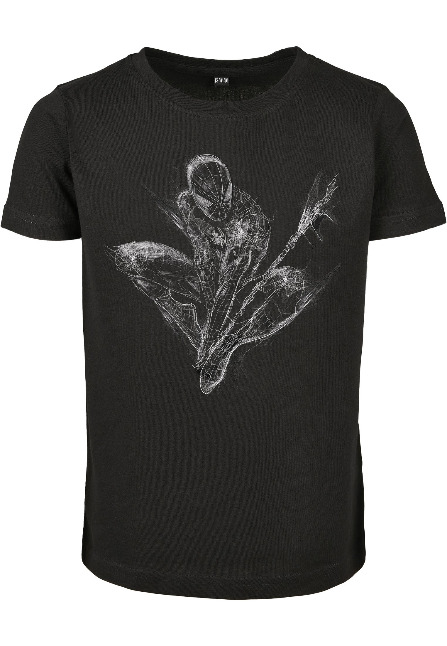 Children's T-shirt Spiderman Scratched black