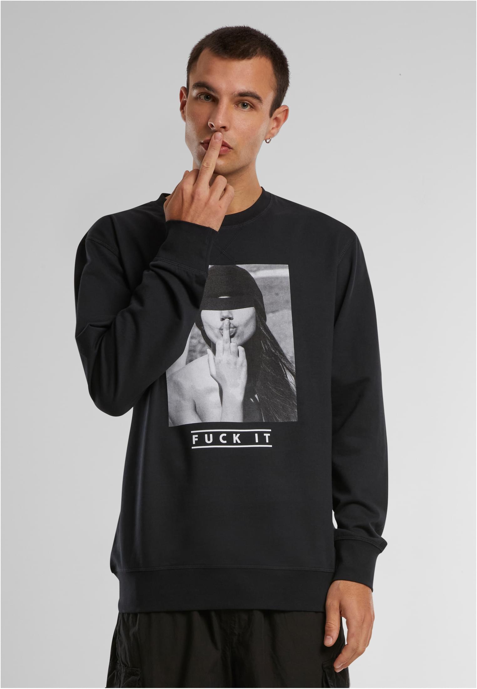 Men's Sweatshirt Fuck It 2.0 Crewneck Black