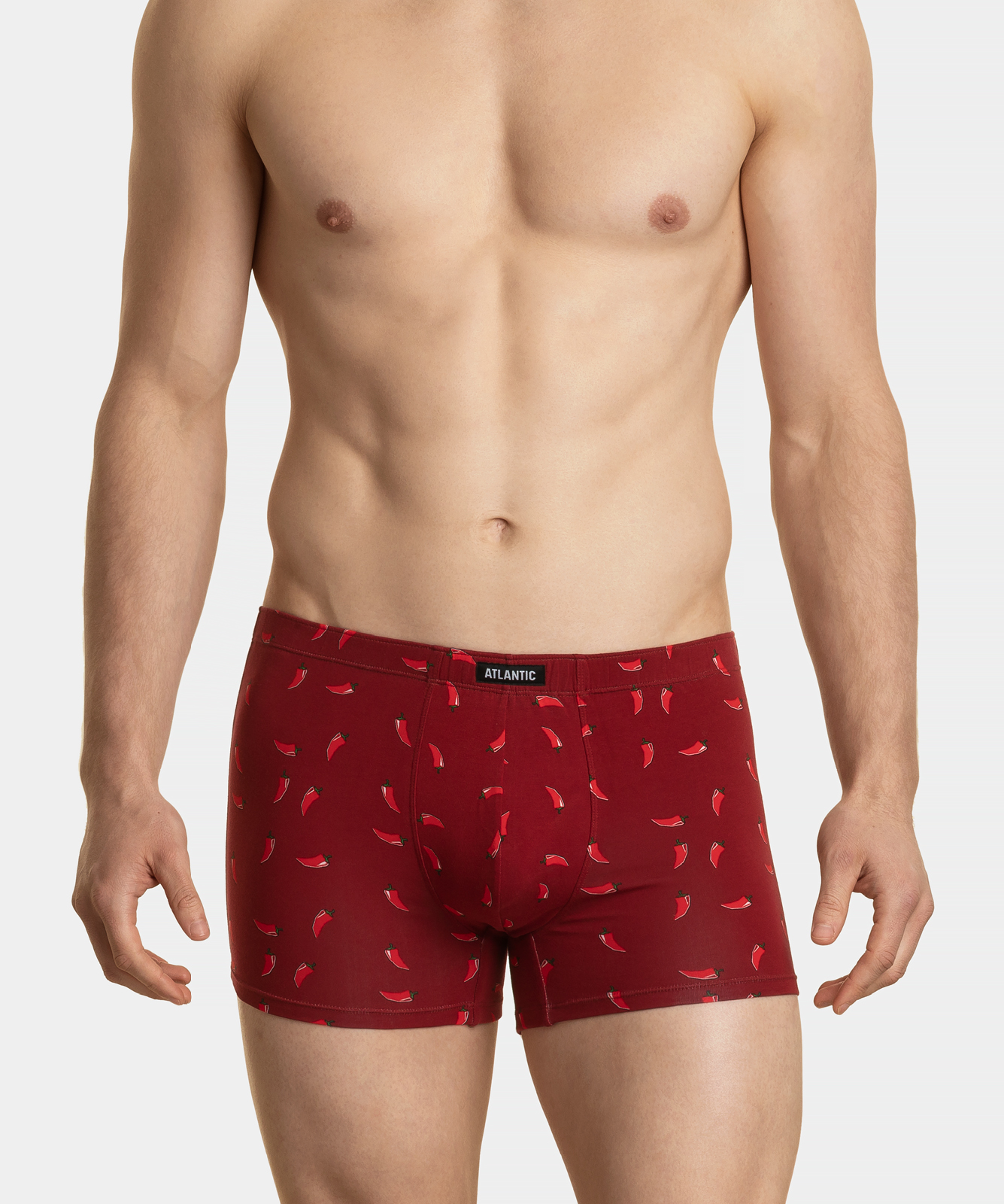 Men&#039;s boxers ATLANTIC 2Pack - burgundy/black