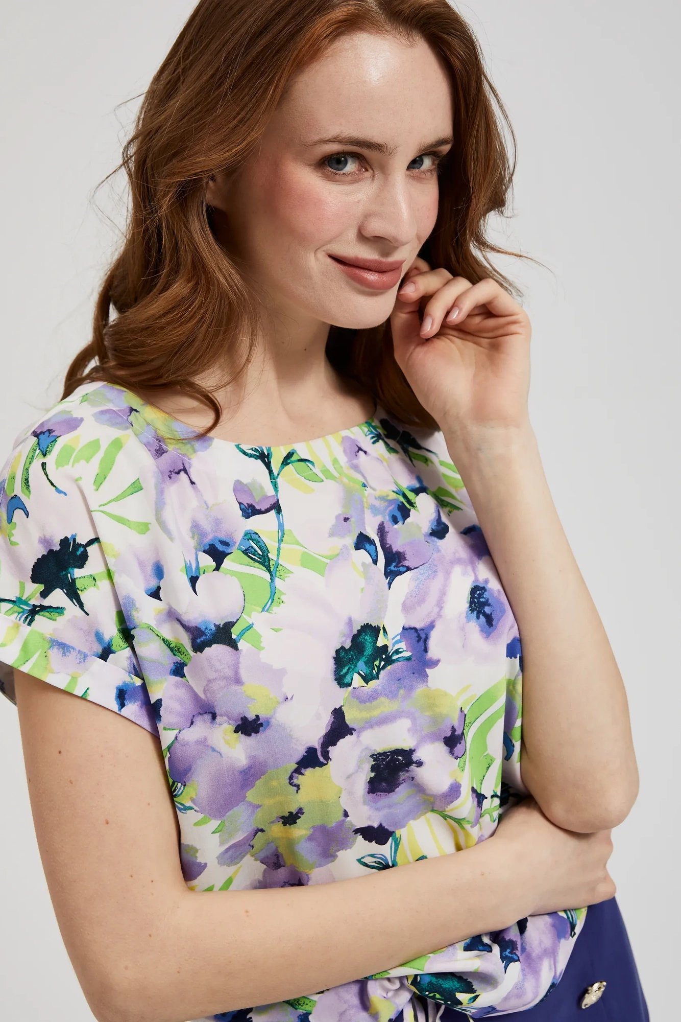 Marisse Women's Shirt L-Ko-4351 L.Violet