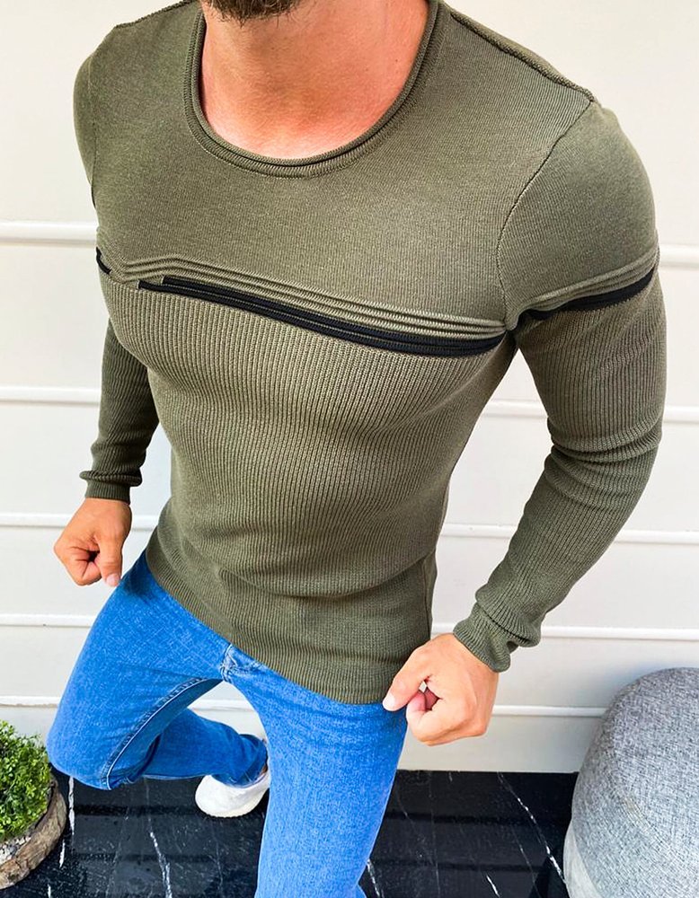 Khaki Mens Sweater WX1627