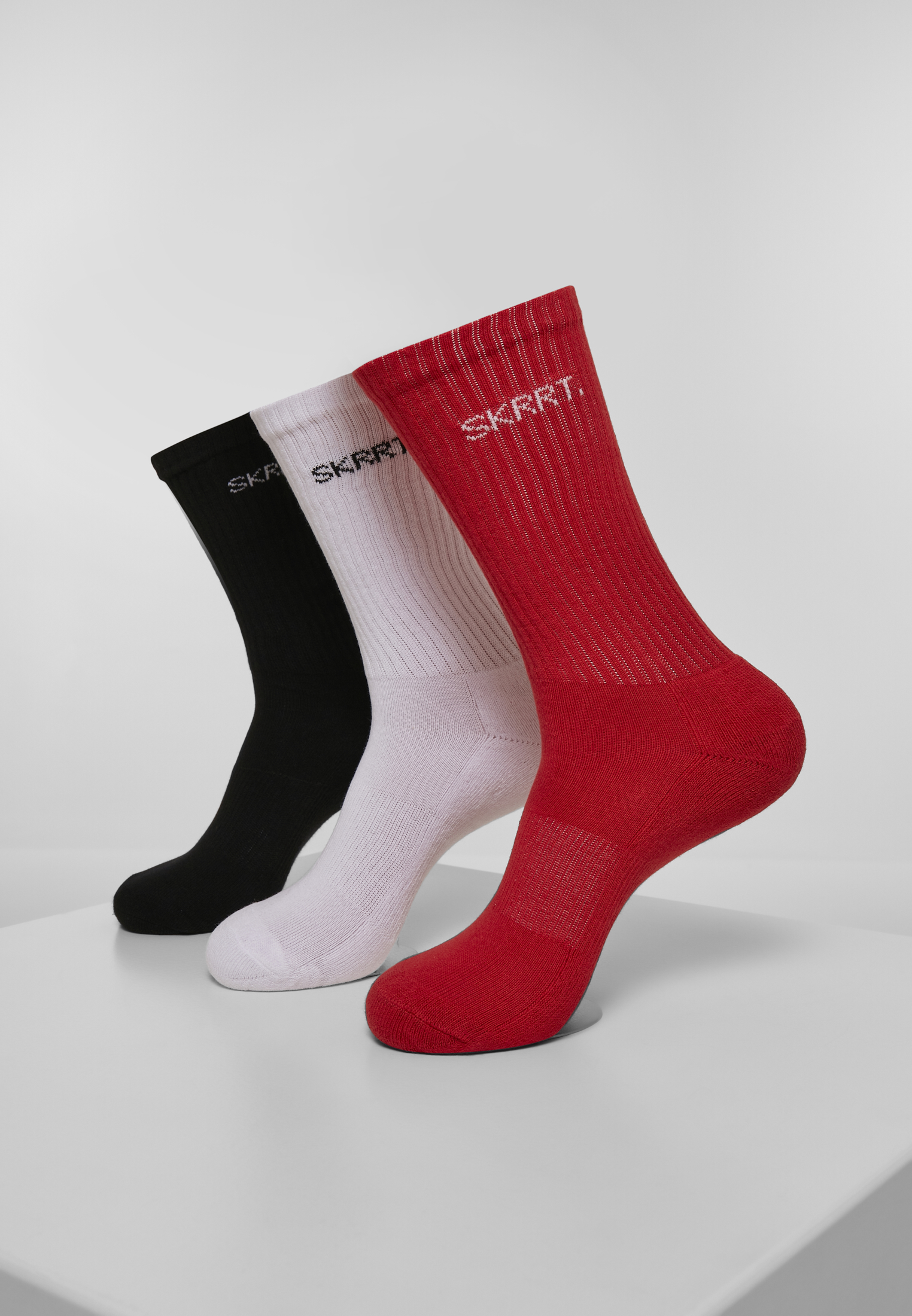 Levně SKRRT. Ponožky 3-Pack červená/bílá/černá