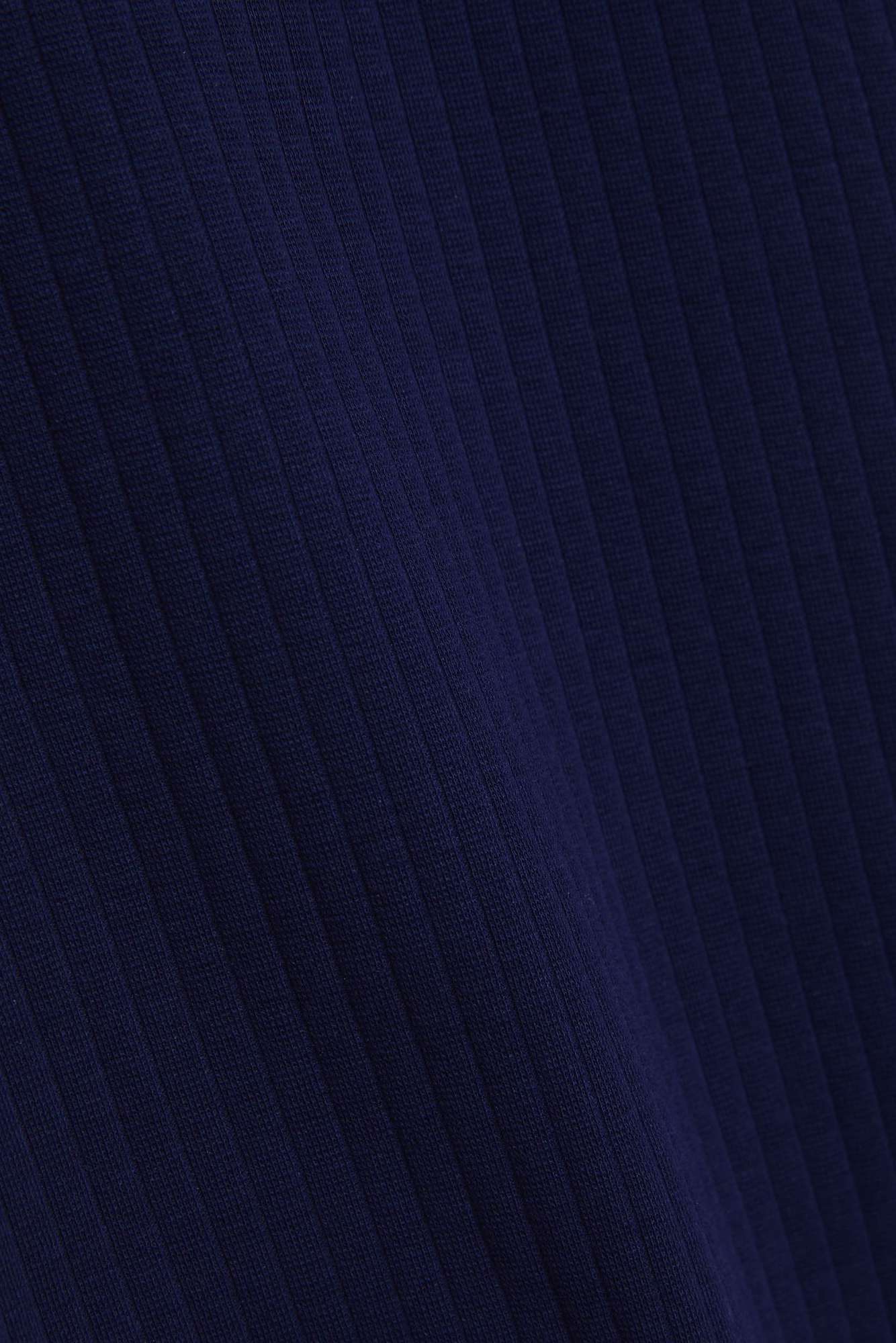 Ribbed turtleneck blouse