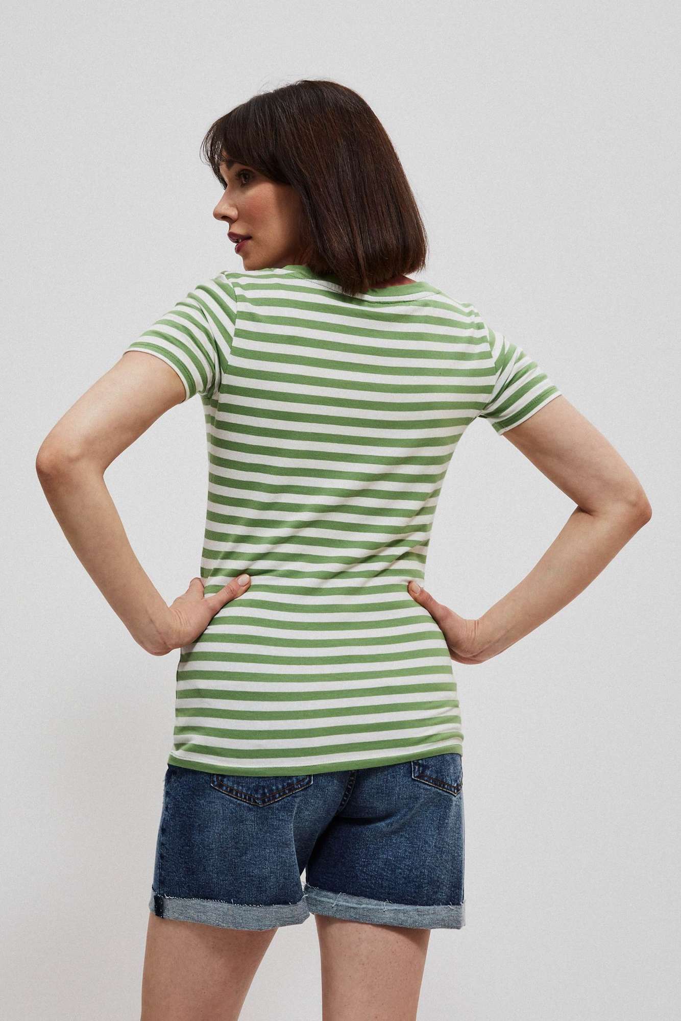 Marisse Malahit Striped Cotton Blouse