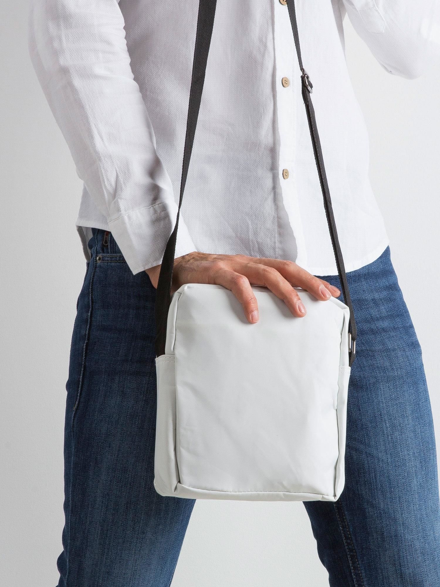 white stuff man bag