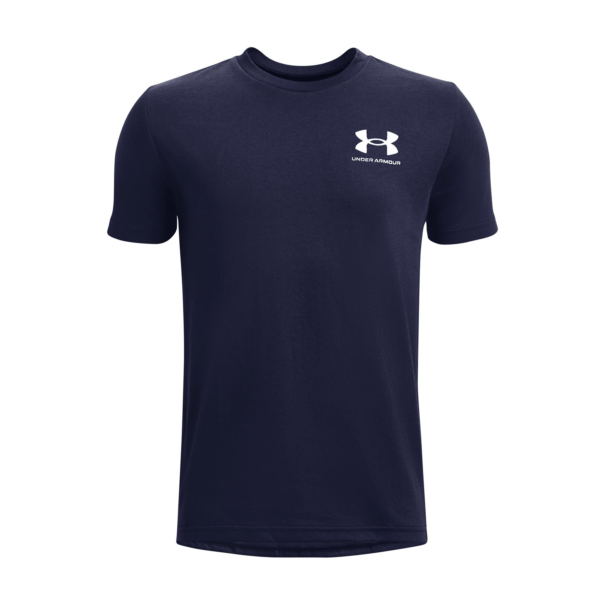 Boys' T-shirt Under Armour Sportstyle Left Chest SS - Navy Blue