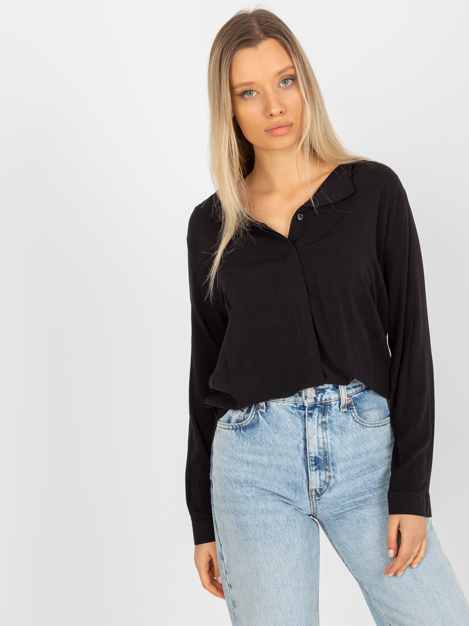 Blouse-D73761M10997C-black