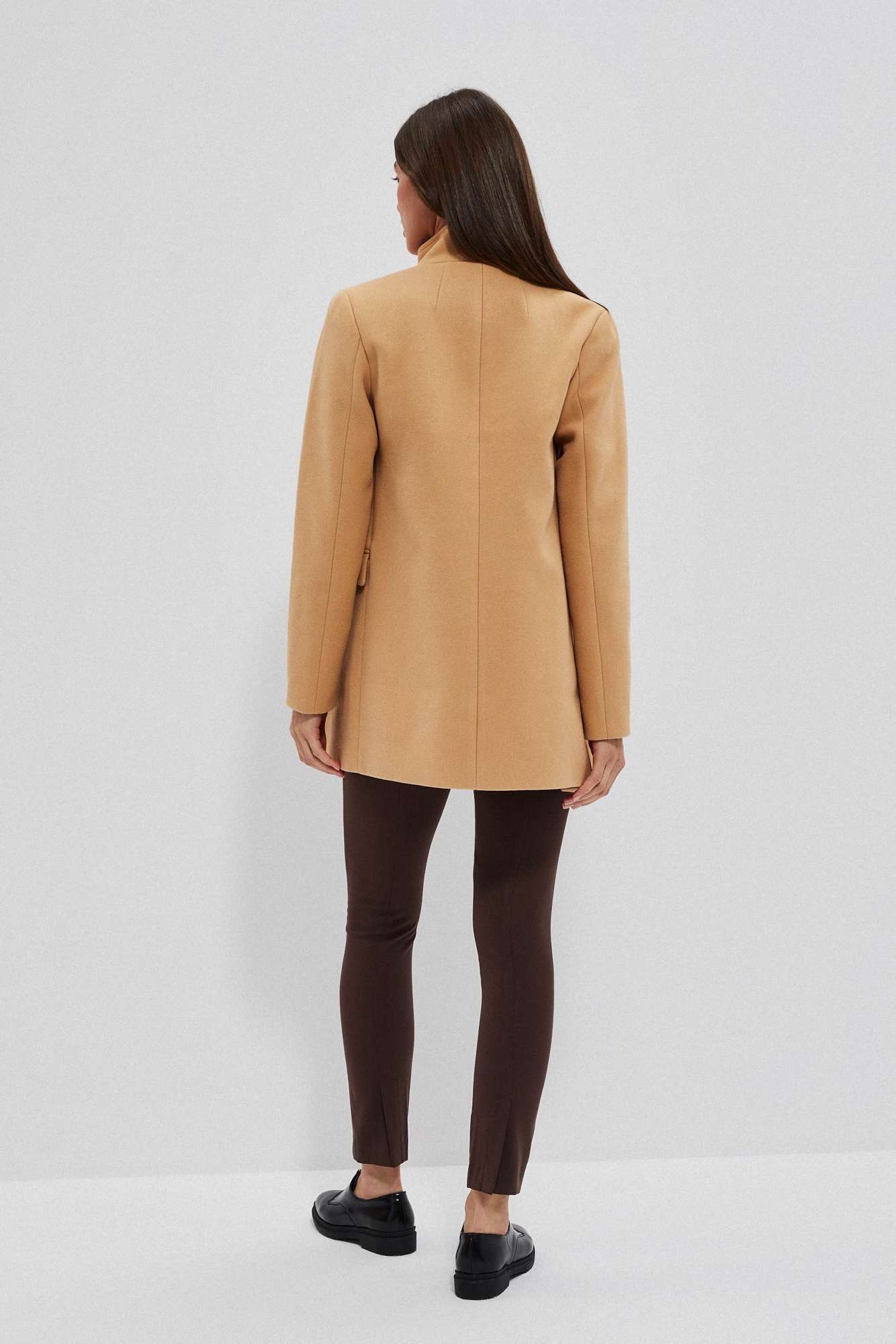 Palton dama Moodo Beige