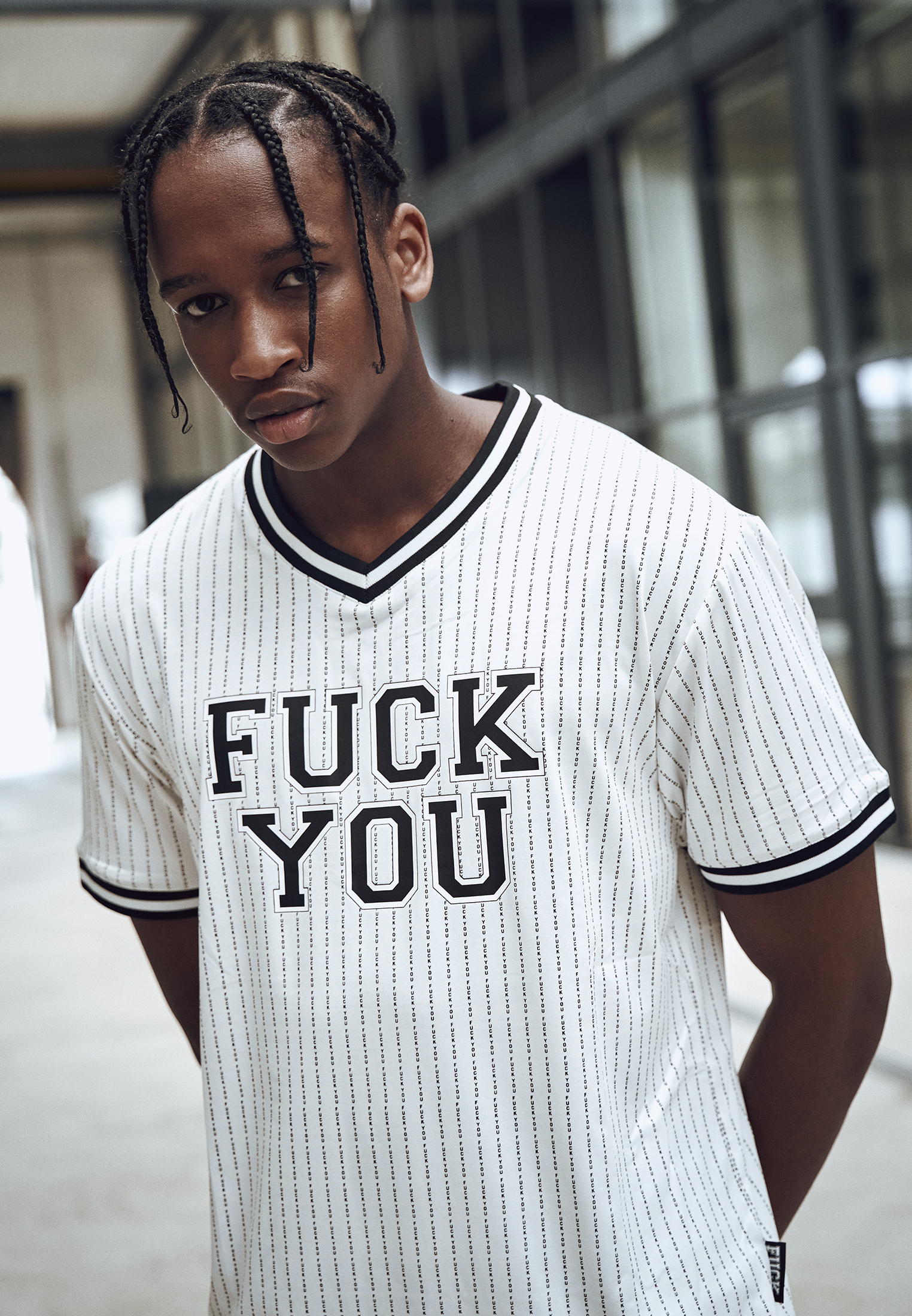 Fuckyou Jersey Wht/blk