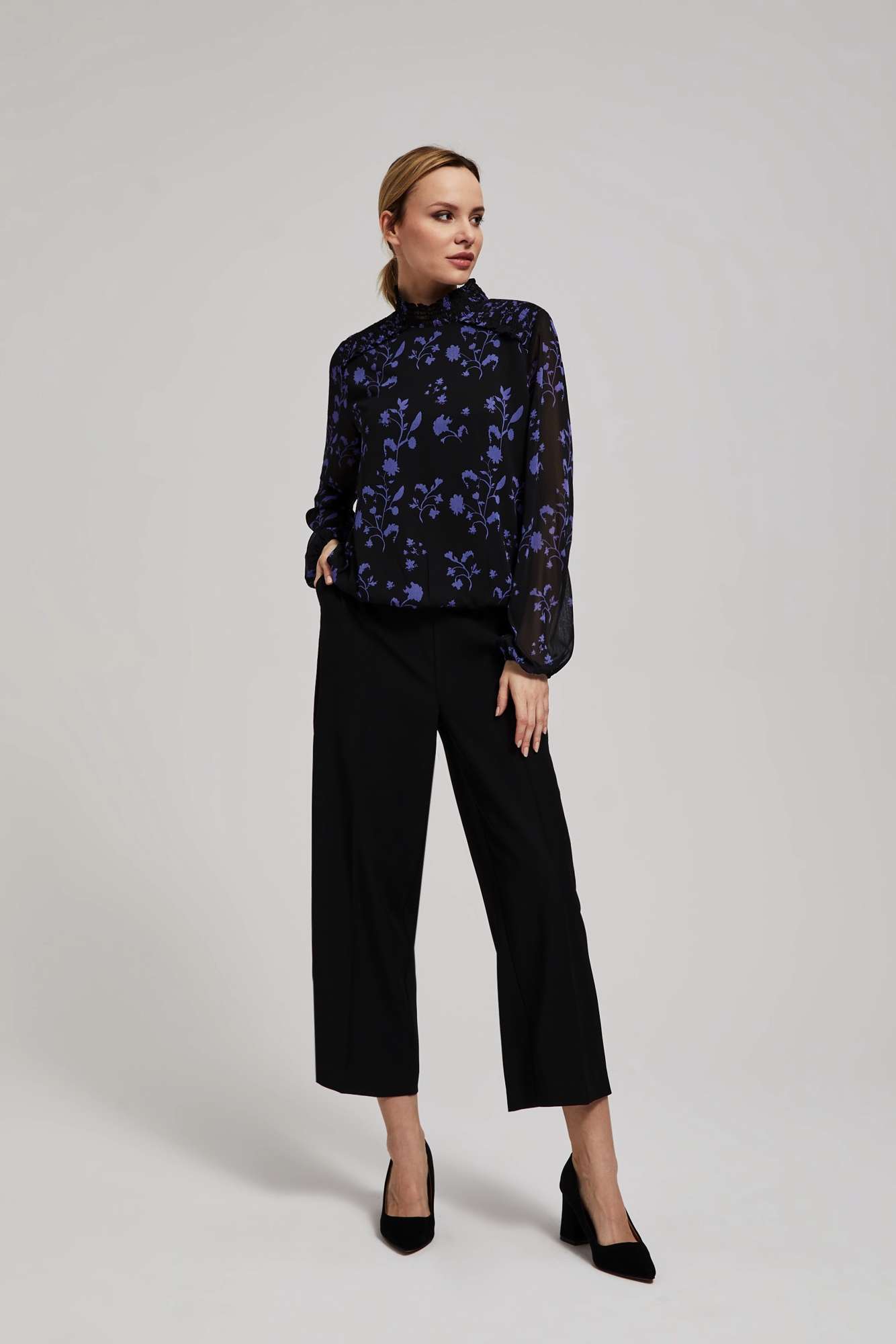 Shirt with floral pattern