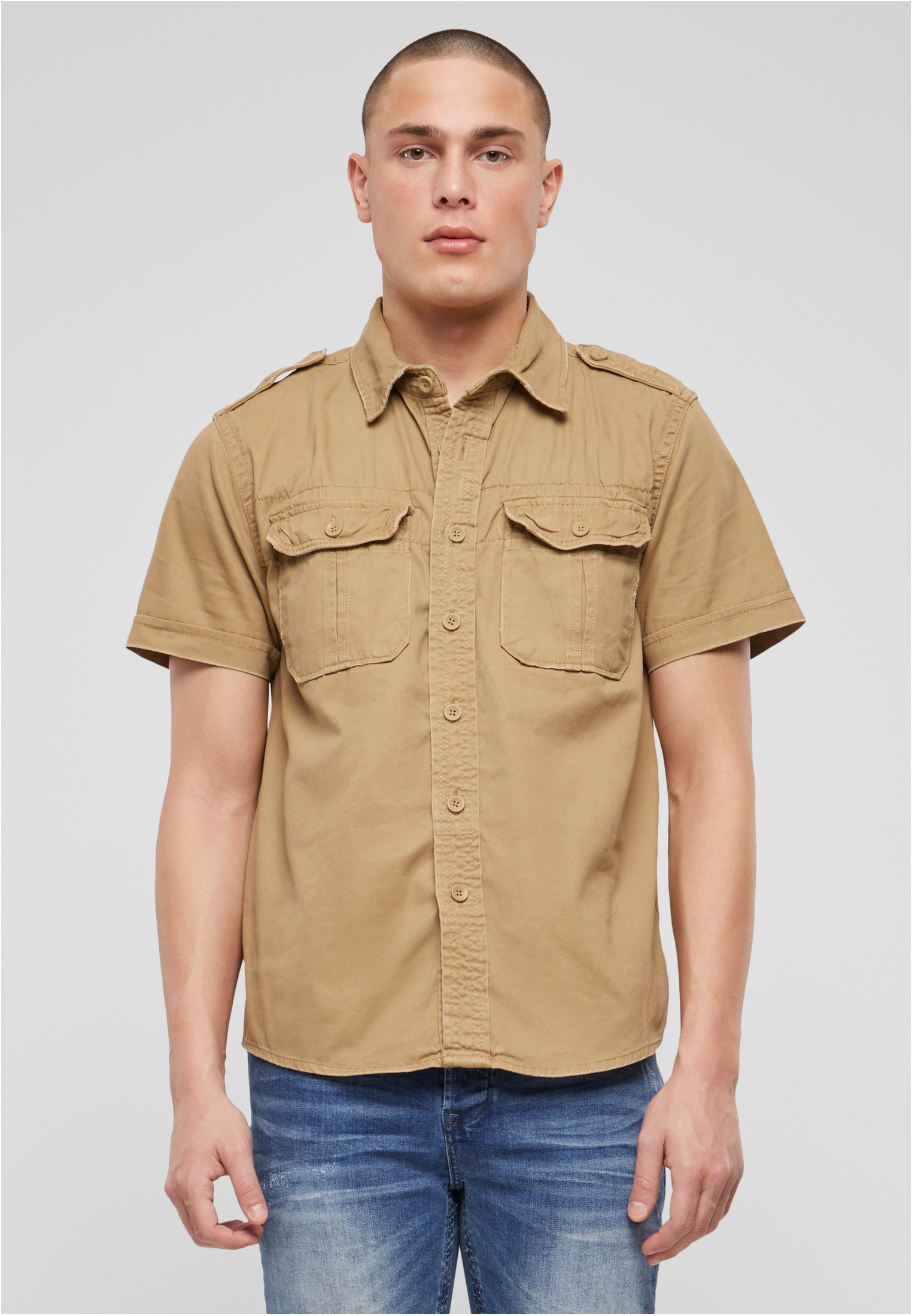 Vintage Short Sleeve Camel Shirt