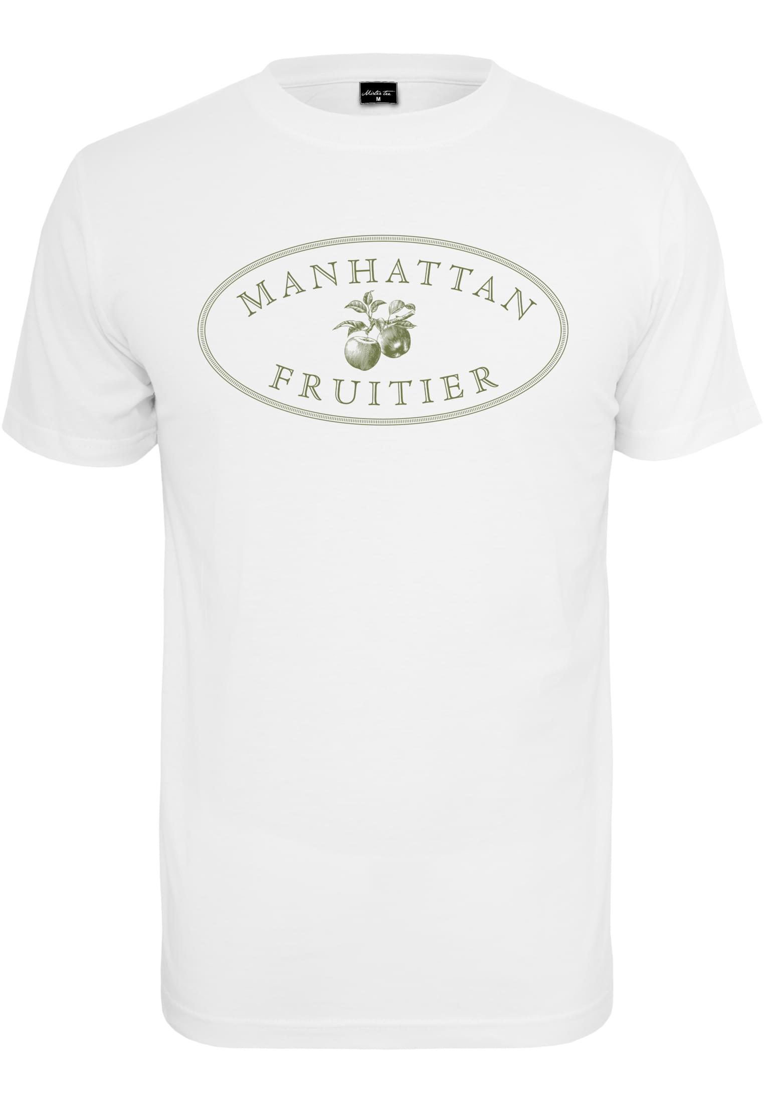 Levně Bílé tričko Manhattain Fruiter