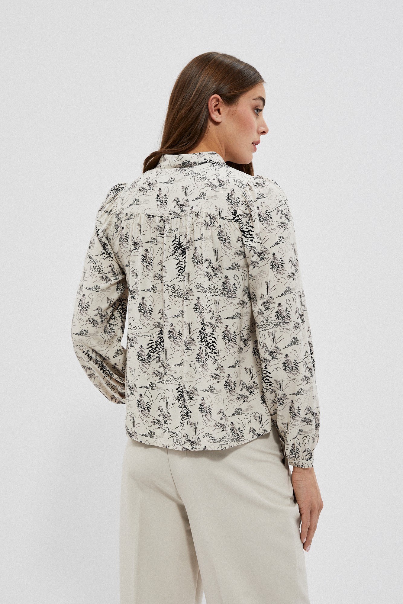 Marisse Women's Shirt L-Ko-4004 Beige