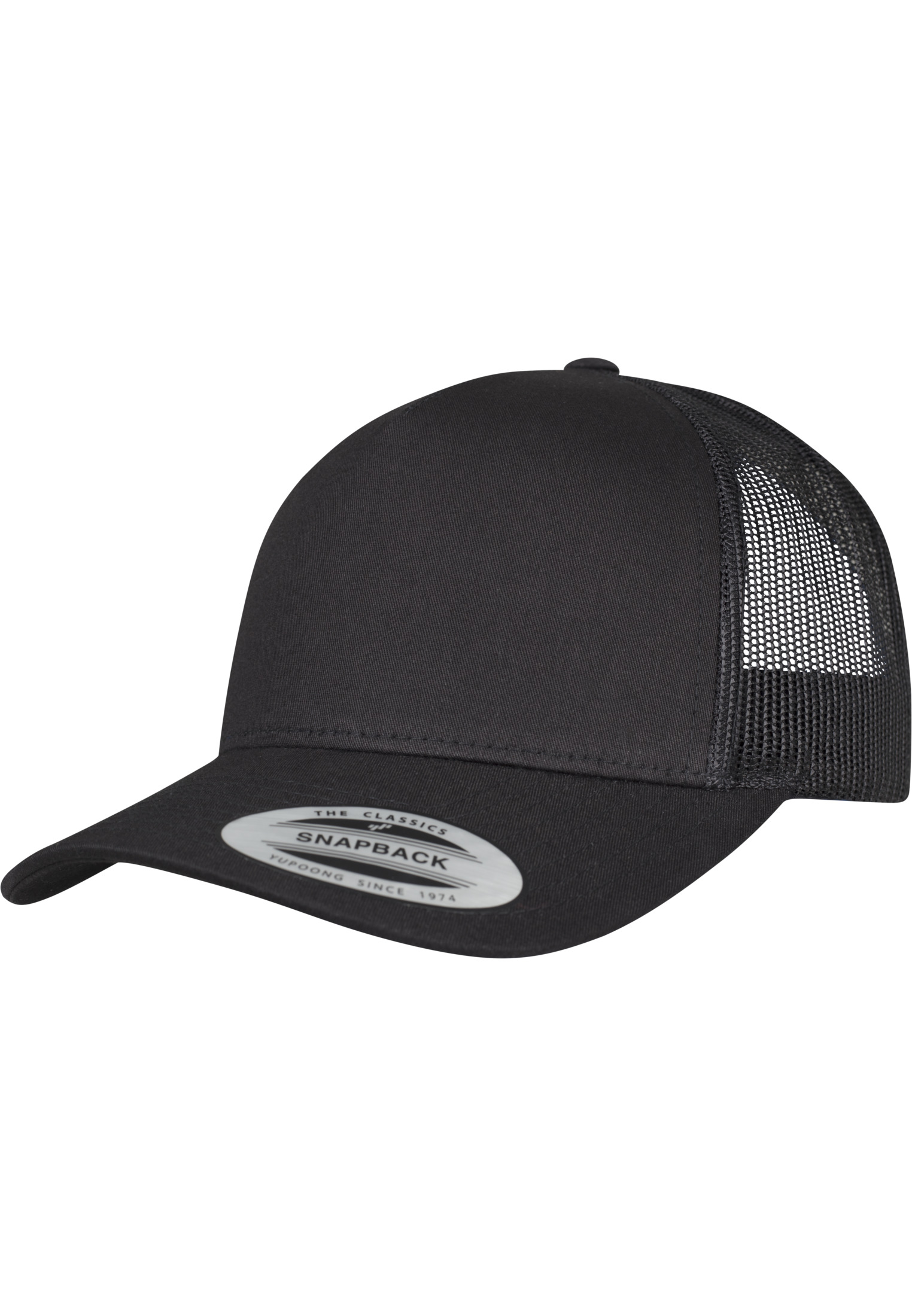 5panelová Retro Trucker Cap černá