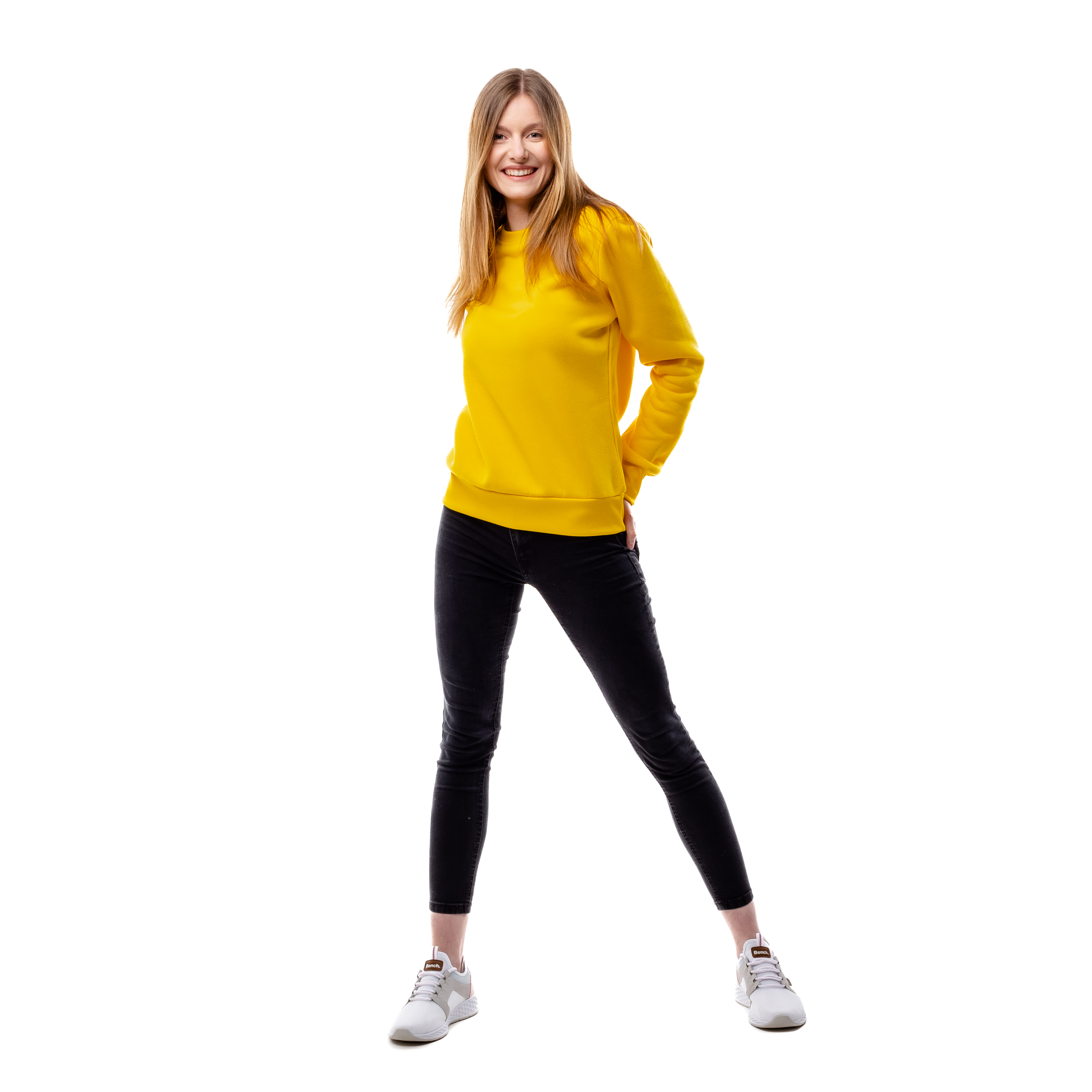 Women&#039;s sweatshirt GLANO - yellow