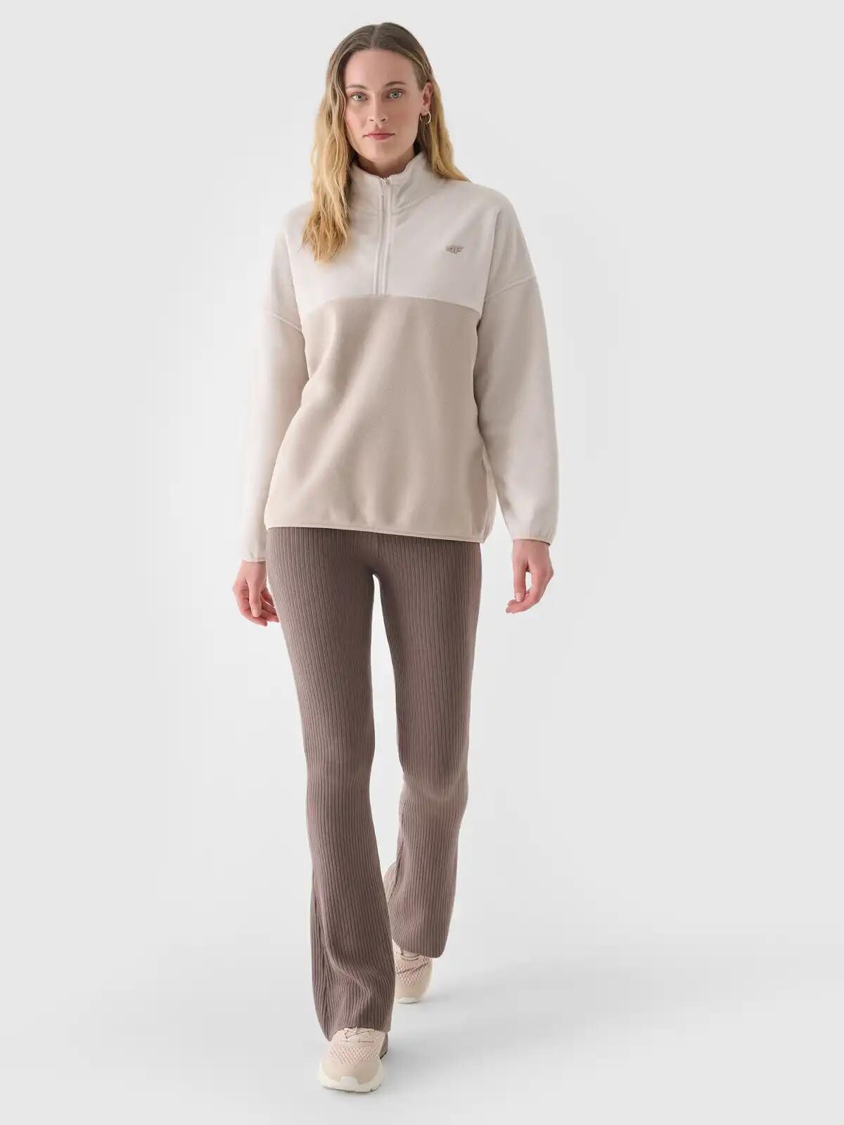 Women's fleece sweatshirt 4F