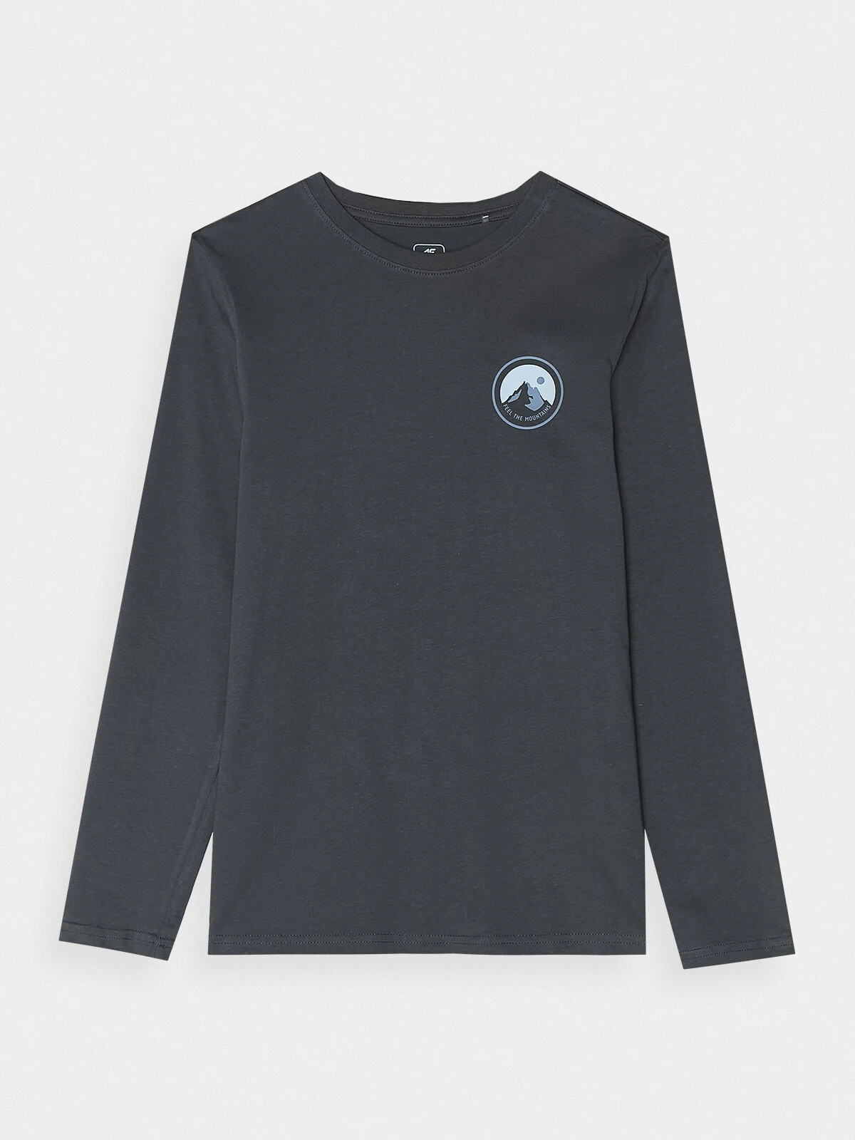 Boys' Long Sleeve T-Shirt 4F - Graphite