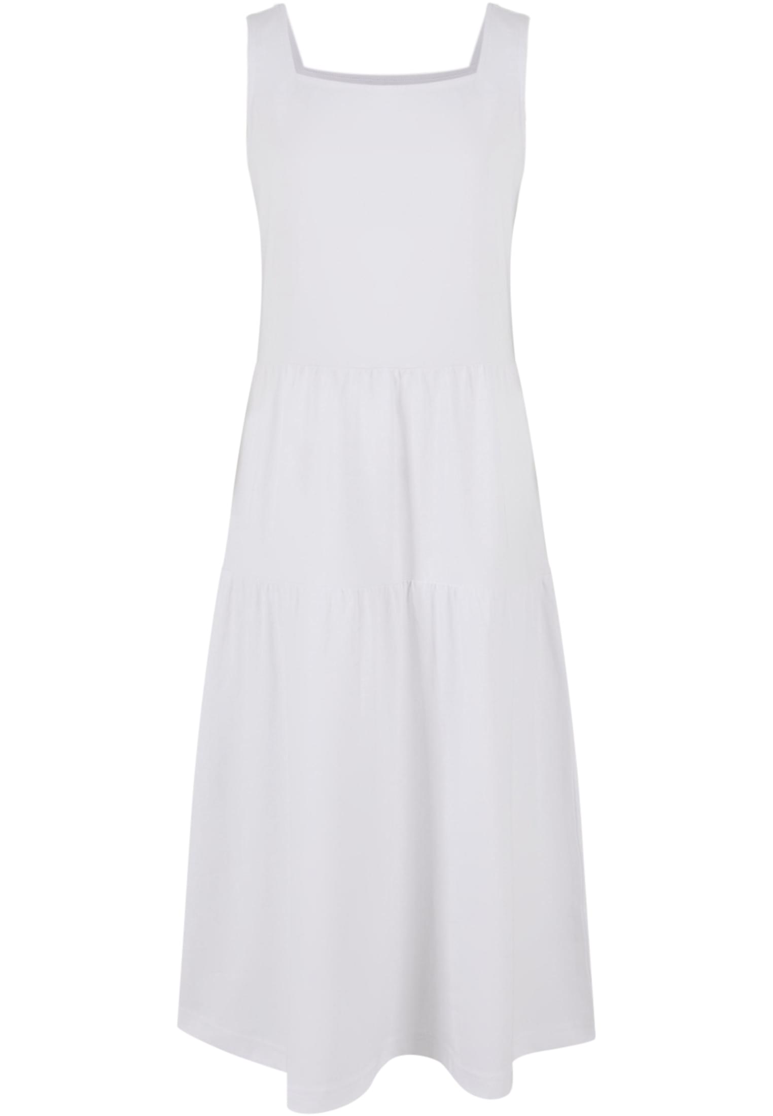 Girls' 7/8 Length Valance Summer Dress - White