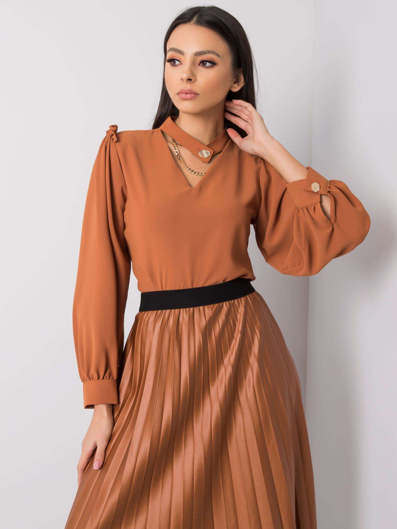 Blouse-270-BZ-B259.71P-light Brown