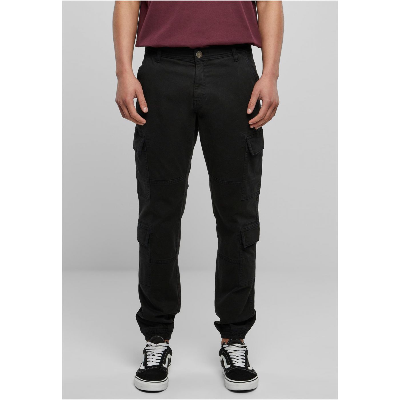 Kalhoty Na Jogging Double Cargo Twill černé