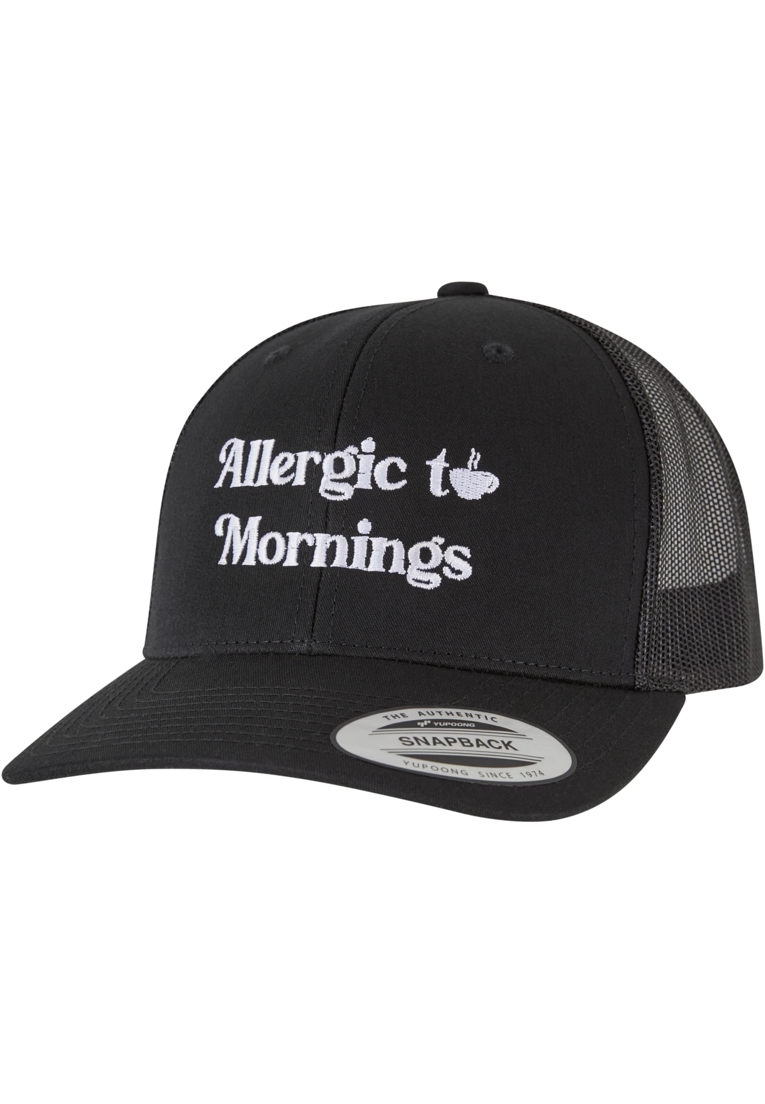 Kšiltovka Alergic To Mornings Retro Trucker černý