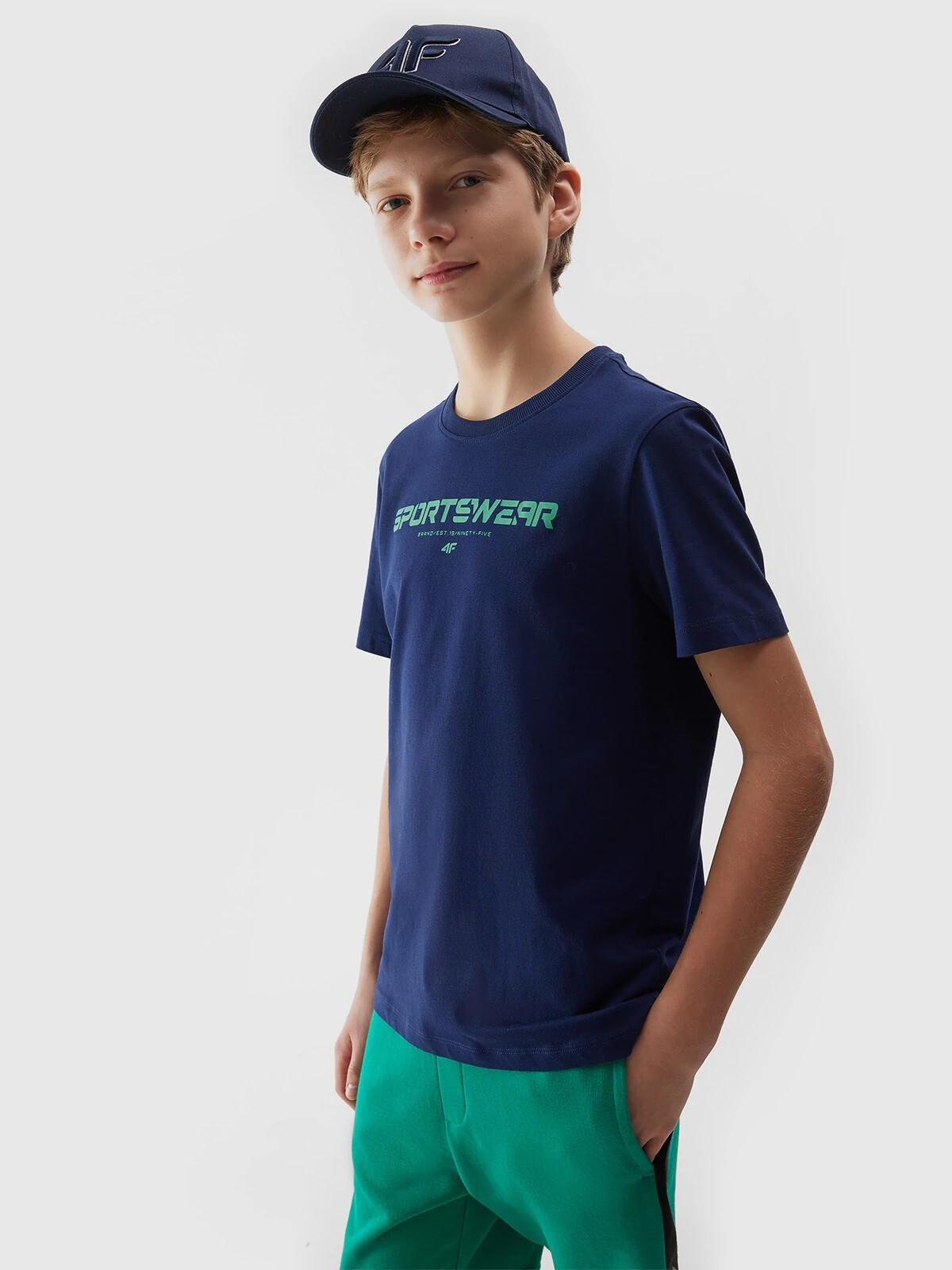 4F T-shirt For Boys - Navy Blue