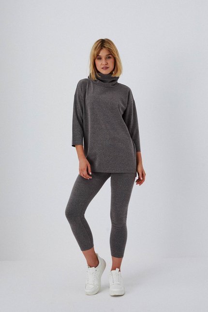 Leggings made of smooth knitwear