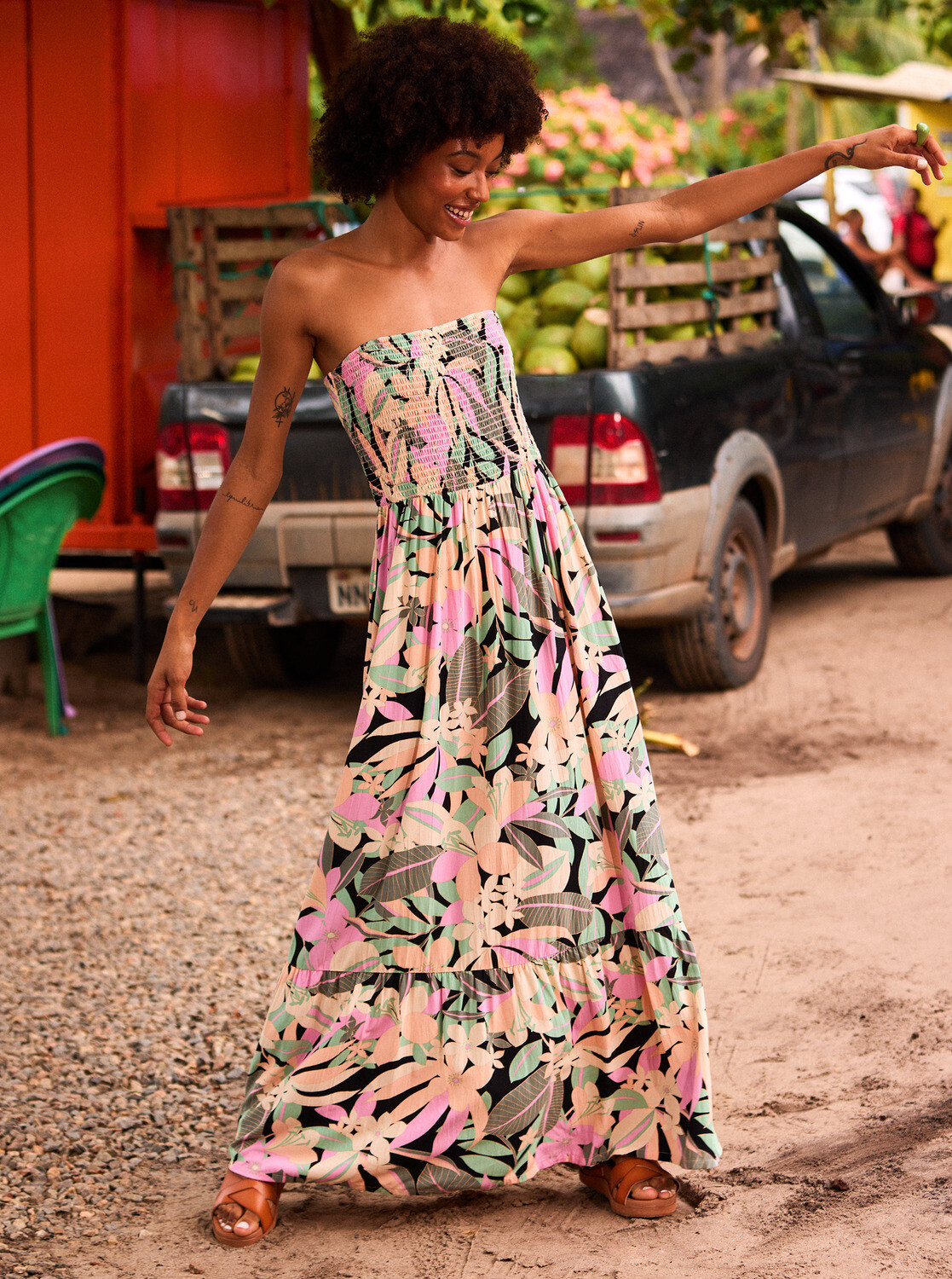 Maxi dress Roxy SOFT MEMORIES