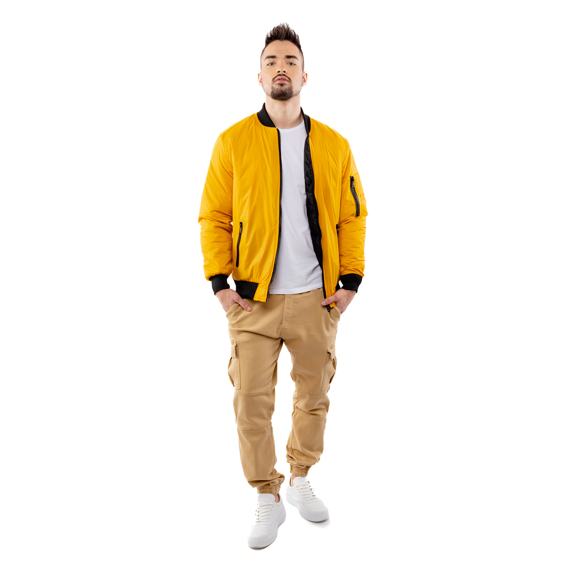 Men Transition Jacket GLANO - yellow