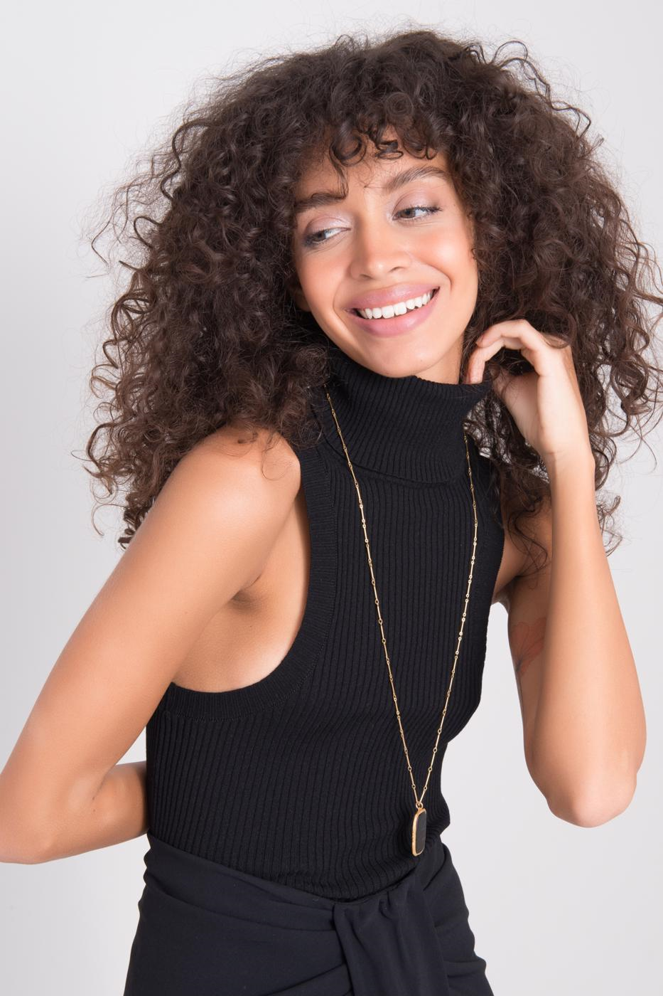 Pulover BSL Black turtleneck