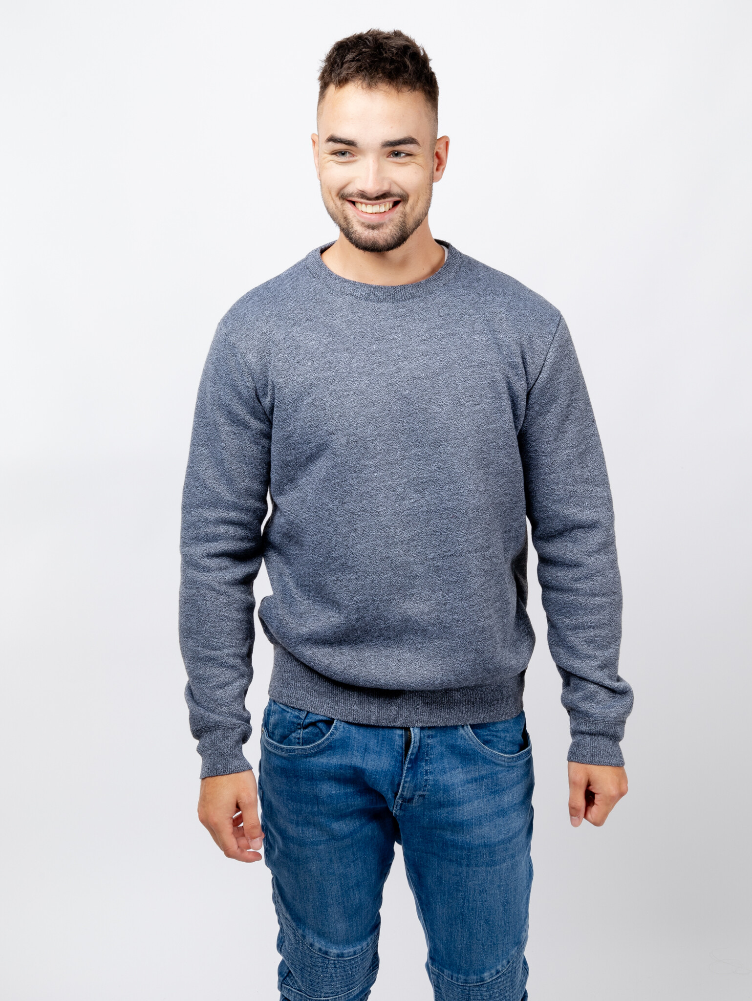 Men ́s sweater GLANO - light blue