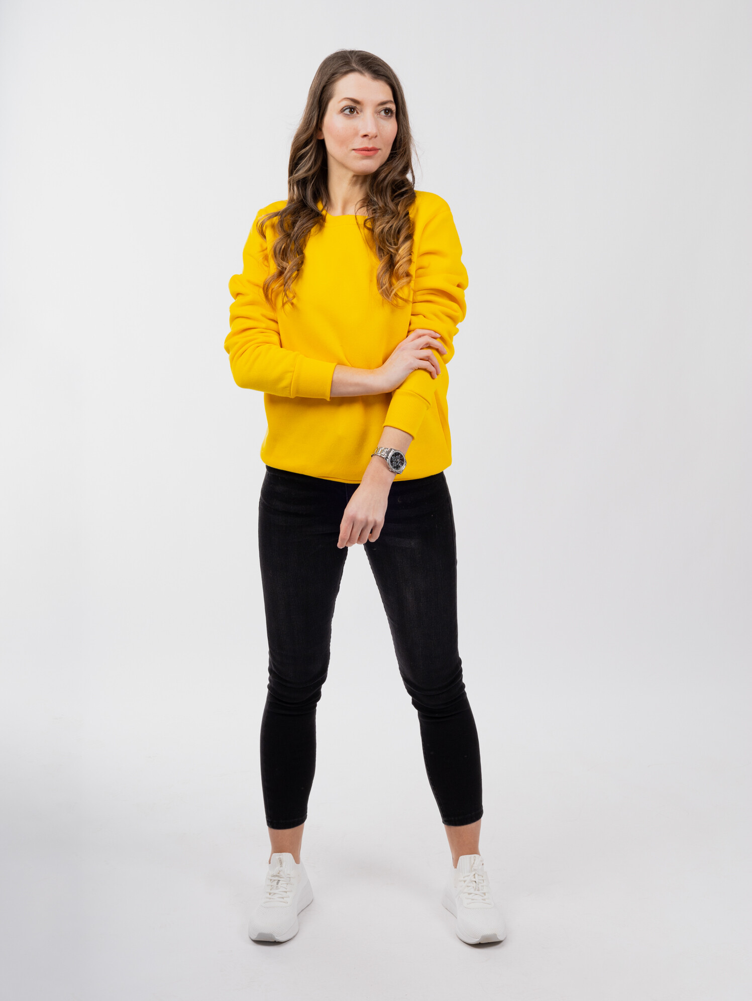 Women&#039;s sweatshirt GLANO - yellow