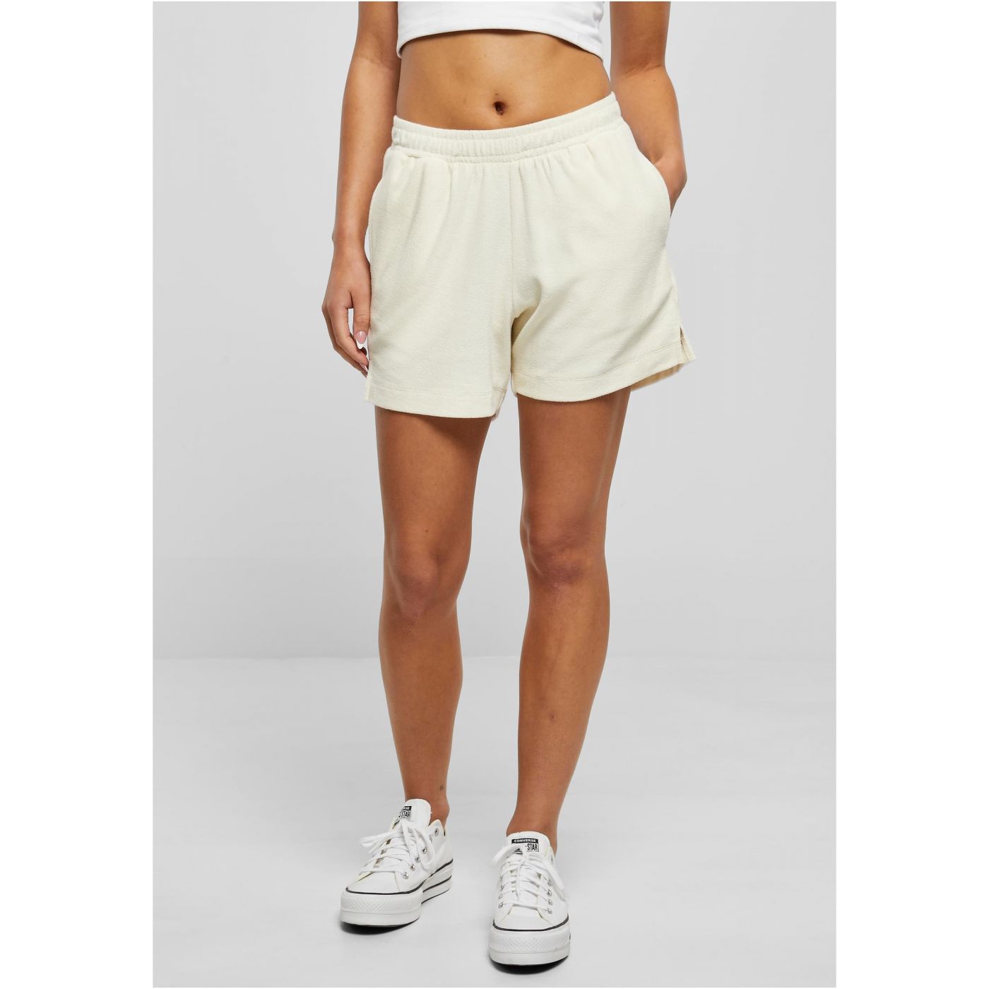 UC Ladies Solid Color Shorts - Cream